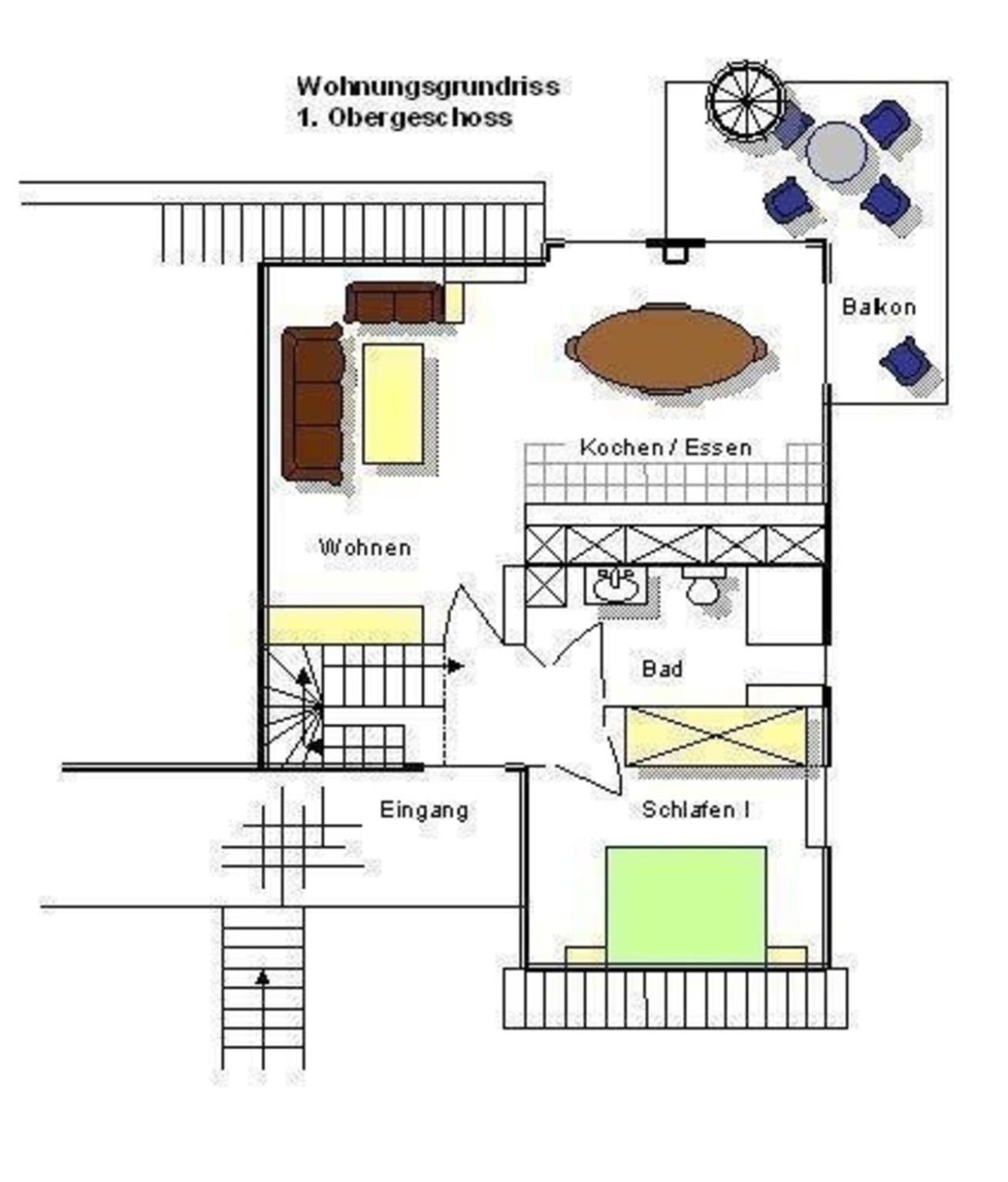 Moderne Ferienwohnung mit Balkon in Strandnähe