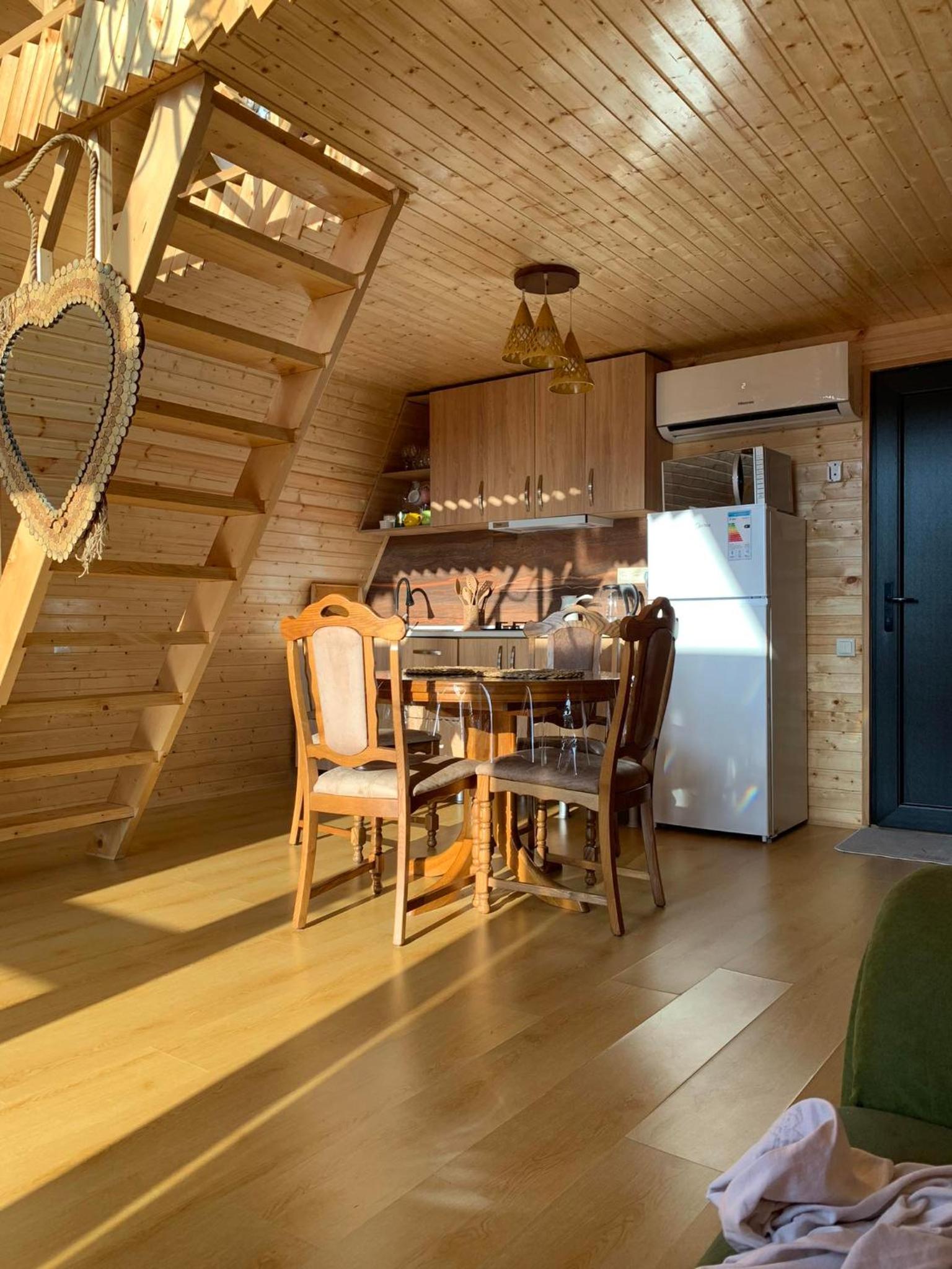 Eco house sunset view 4