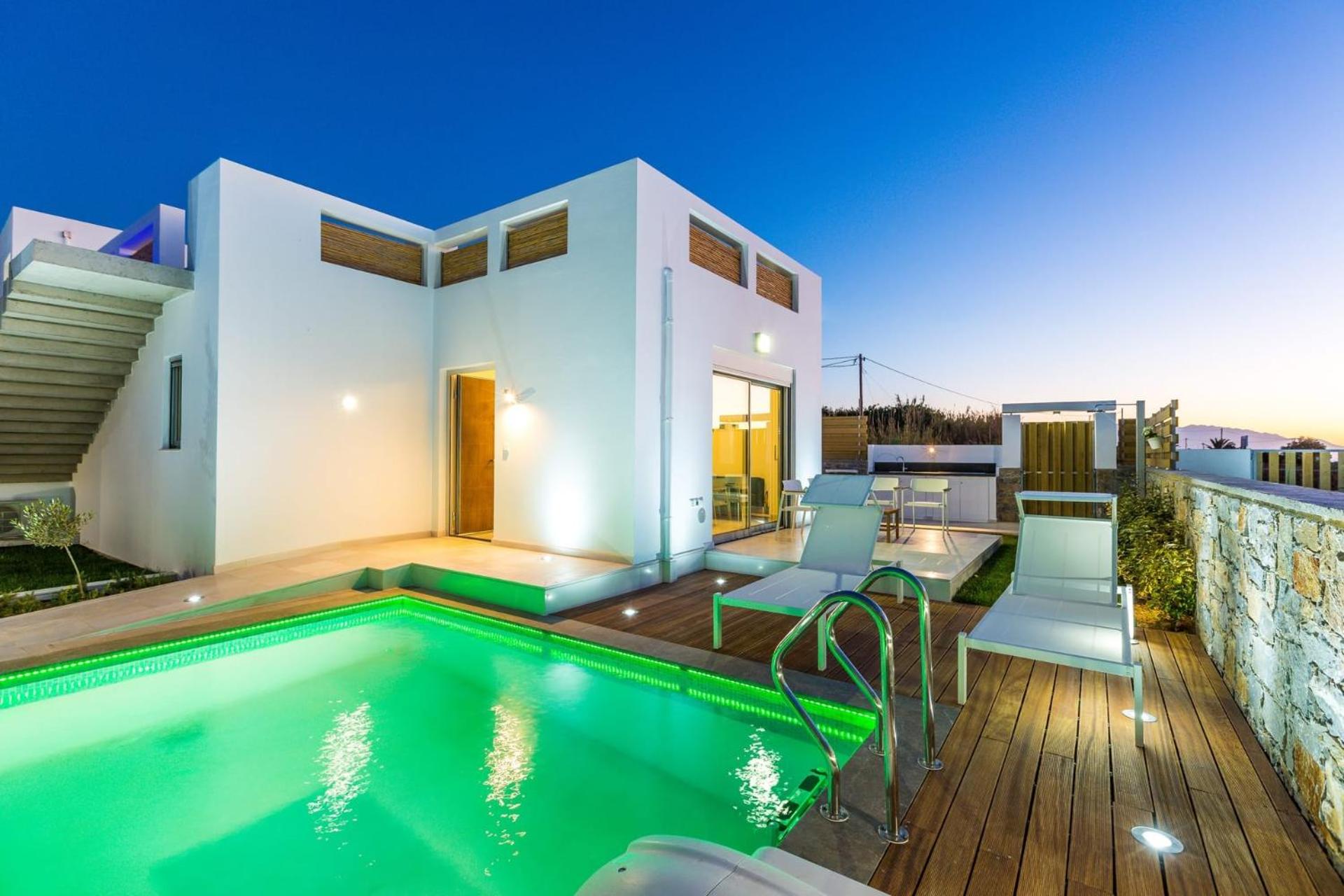 Marvelous Rethymno Villa Villa Kokushibo 2 Bedrooms Beach Front