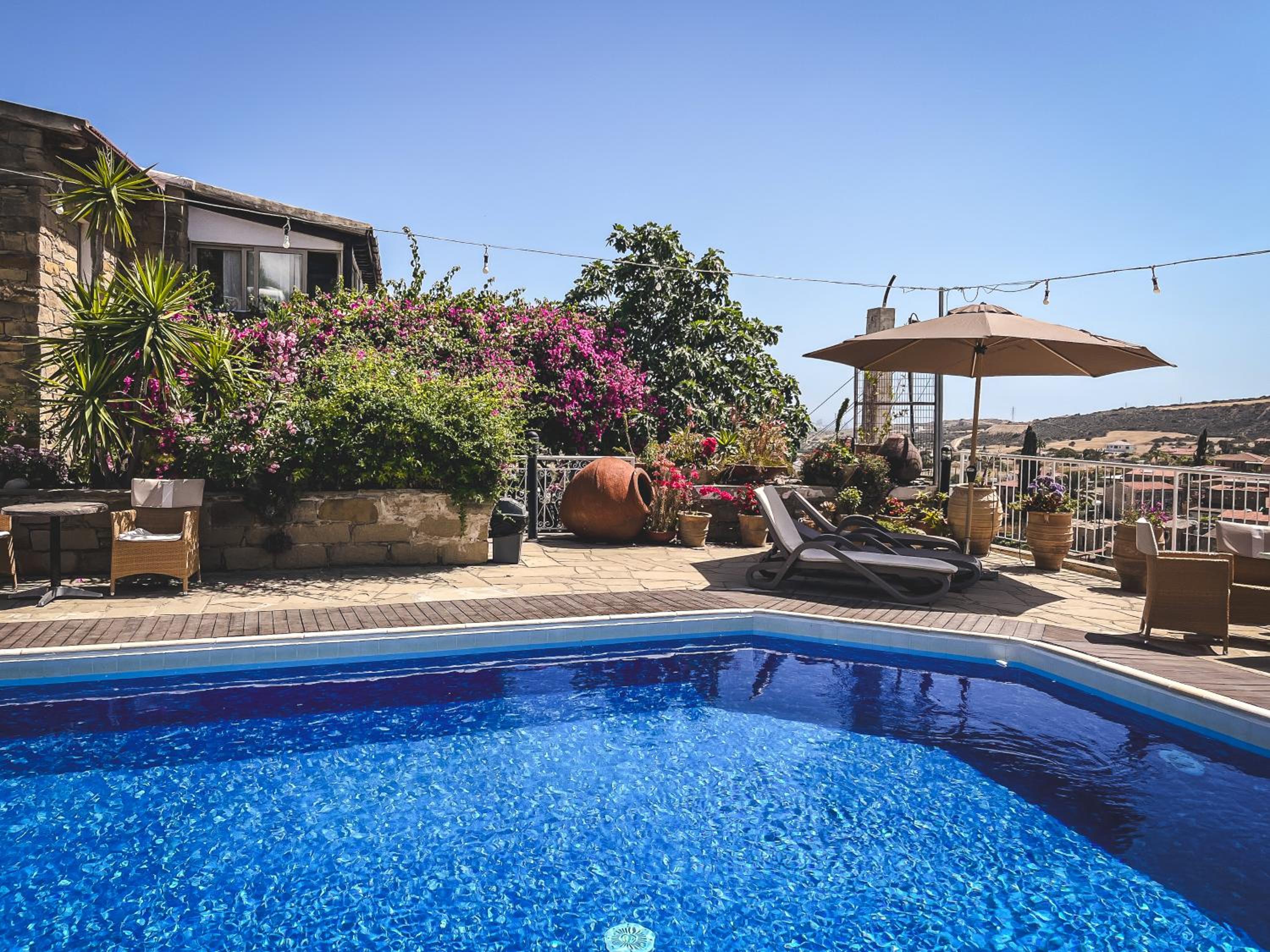 Cyprus Villages - Hotel & Restaurant - Central Location - Bed & Breakfast With Access To Pool And Stunning Views
