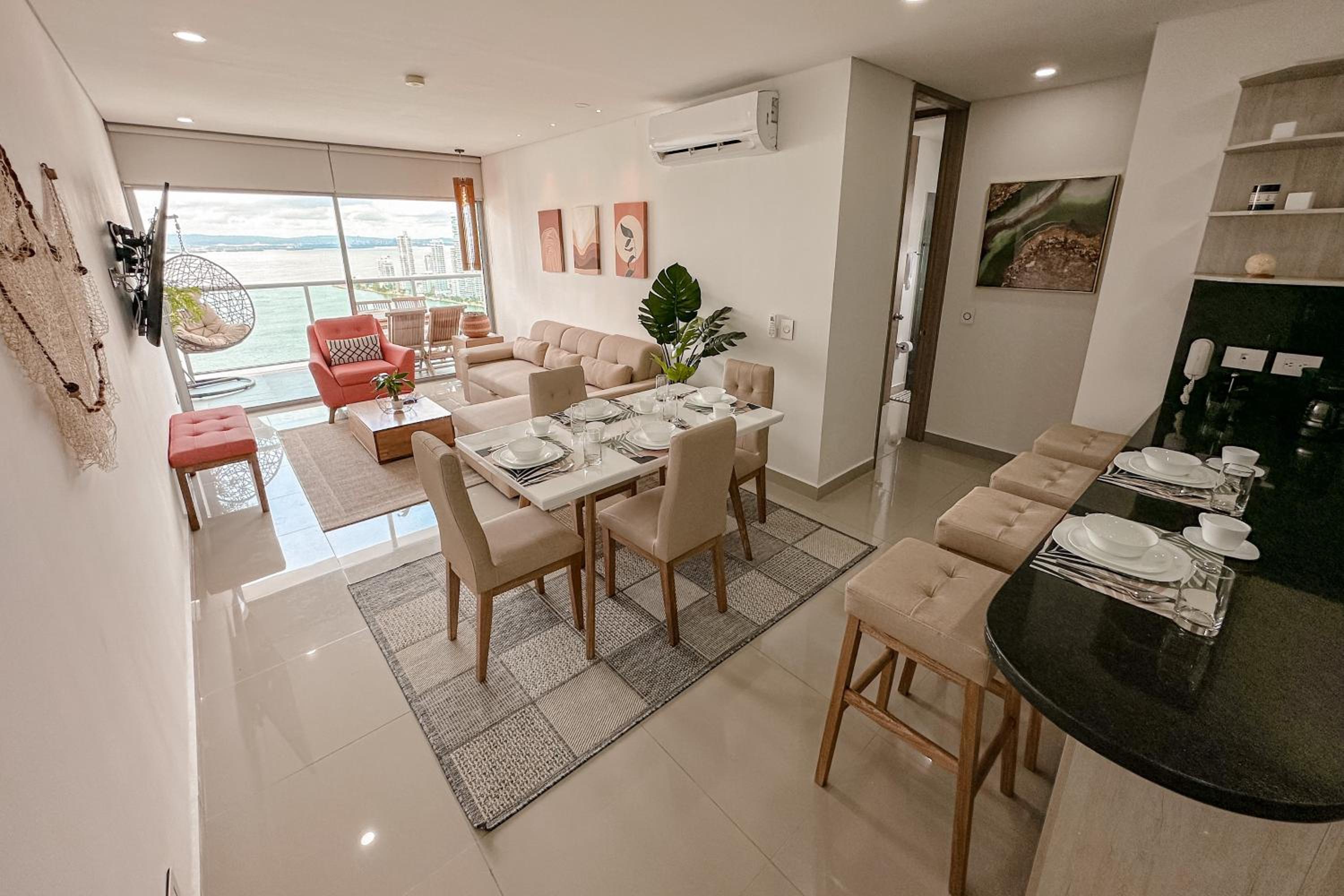 Apartamento con vista a la bahía