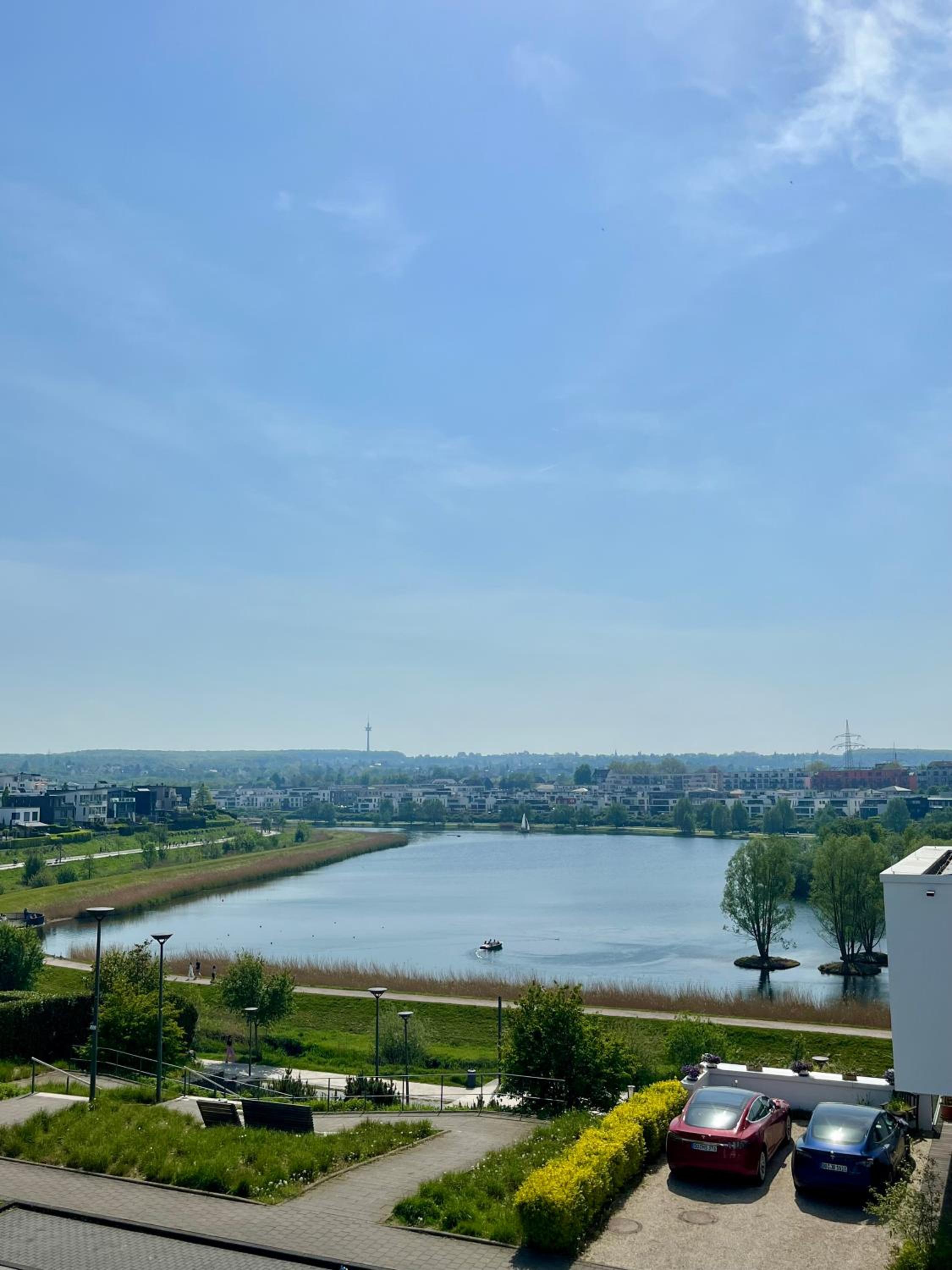 Haus mit Panoramablick auf den Phönixsee