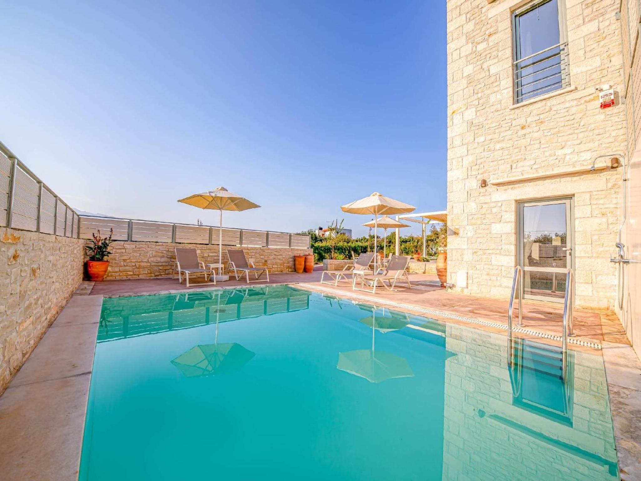 Magnificent Crete Villa | Villa Isla Bonita | Private Furnished Terrace & Grand Heated Pool | BBQ | 2 Bedroom | Mylopotamos view 3
