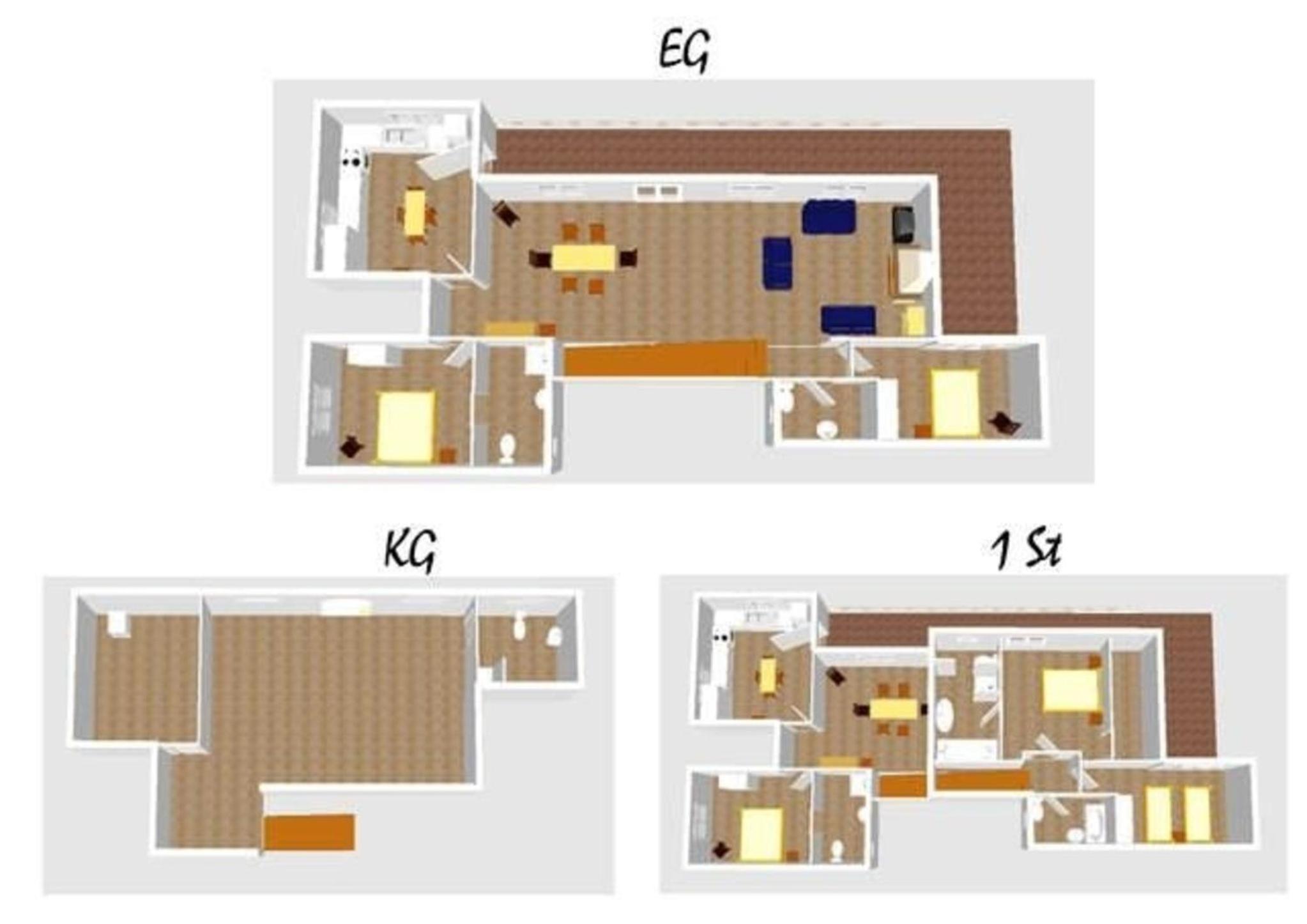 Komfortables Ferienhaus in Alar mit Großem Garten