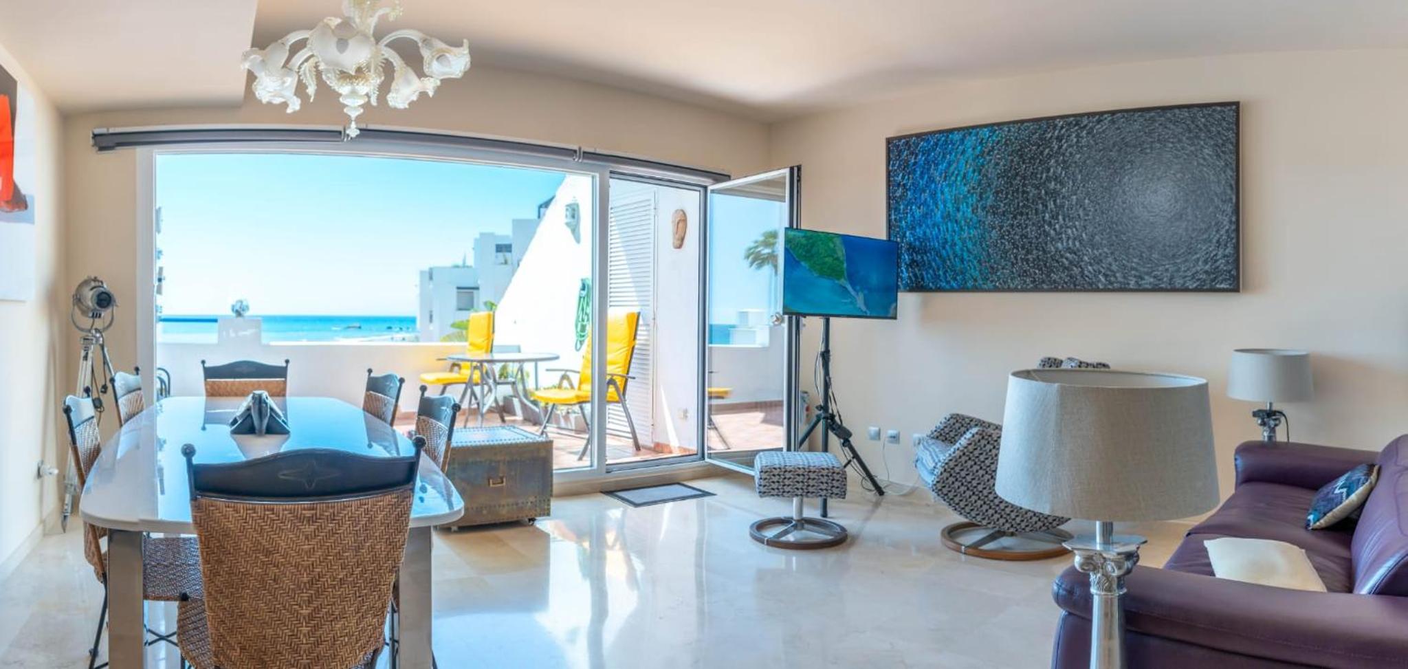 Apartamento dúplex en primera línea de playa