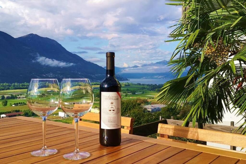 4-Zi-WG Casa Sogno - Valle mit Kamin. Alleinlage im Rebberg!