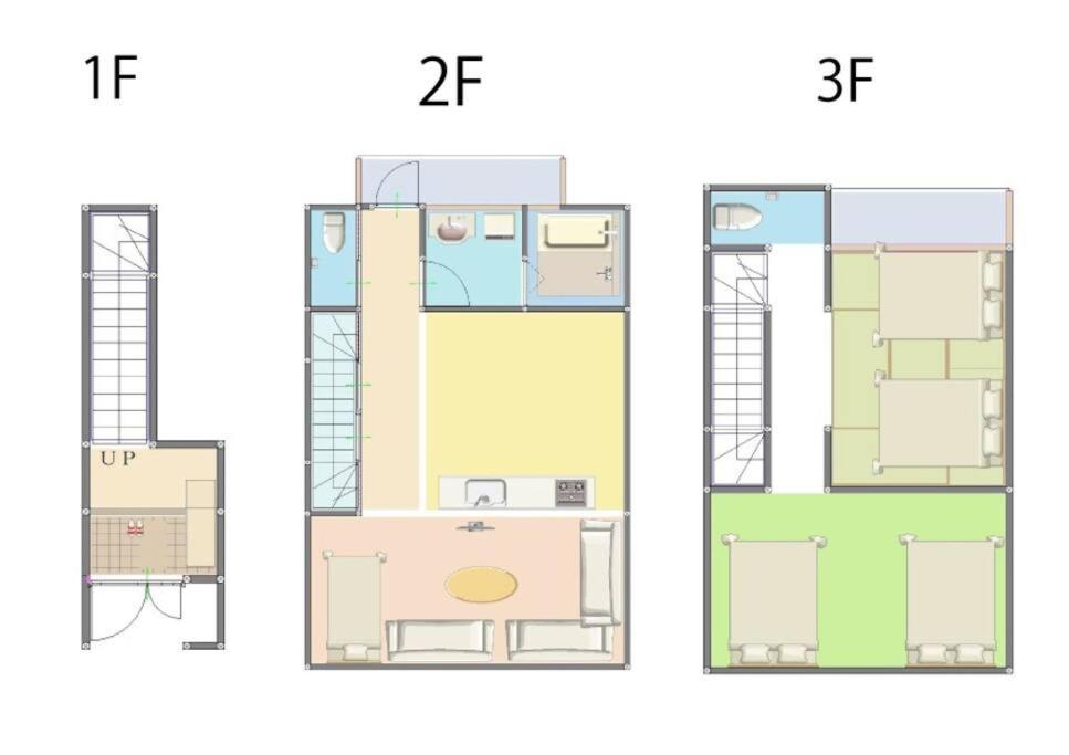 Great access to USJ and Dotonbori! Up to 8 people can stay NETFLIX