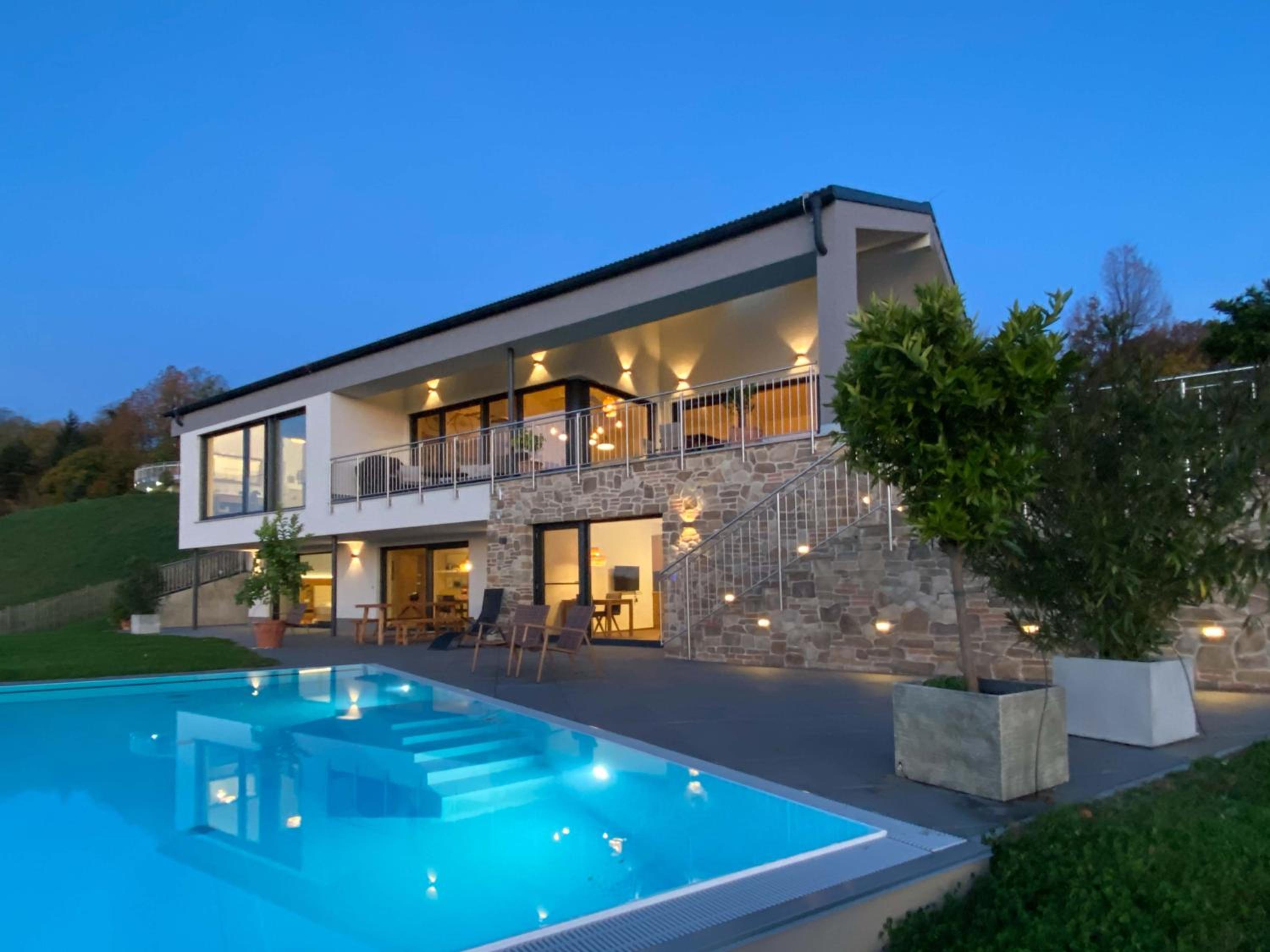 Greim15 --- ganzes Ferienhaus mit Fernsicht, Pool, Wellness