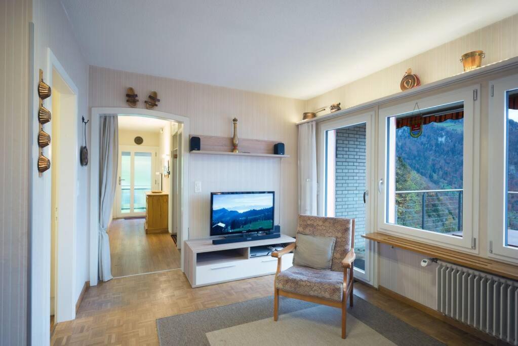 Cozy House above Lake Lucerne in car-free Vitznau Mittlerschwanden at Mount Rigi railway