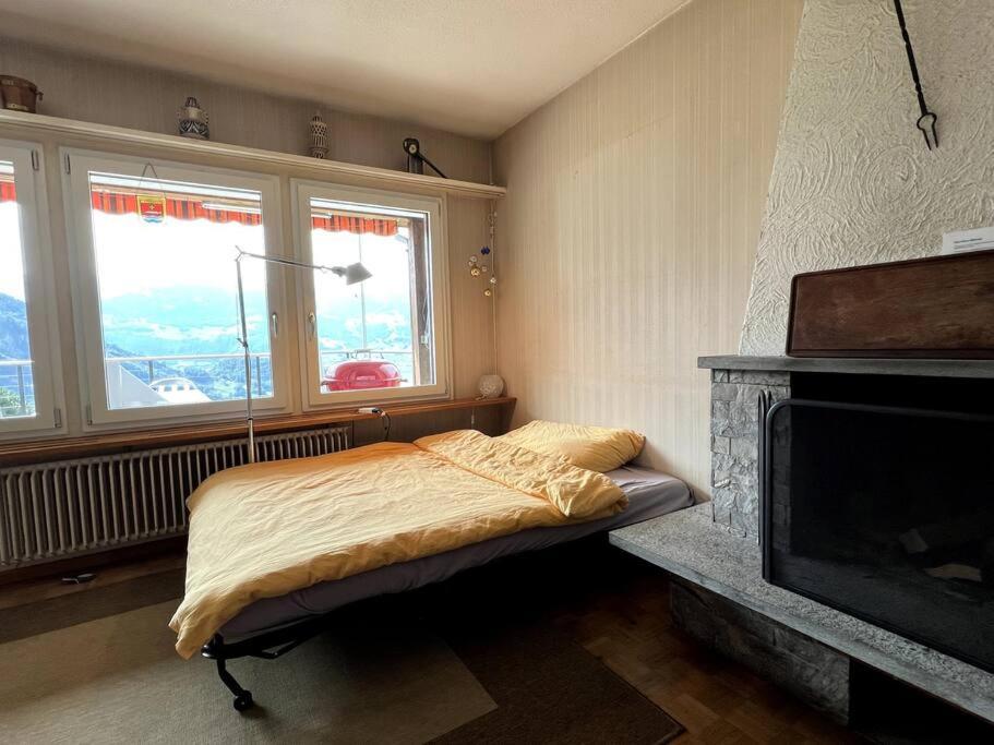 Cozy House above Lake Lucerne in car-free Vitznau Mittlerschwanden at Mount Rigi railway