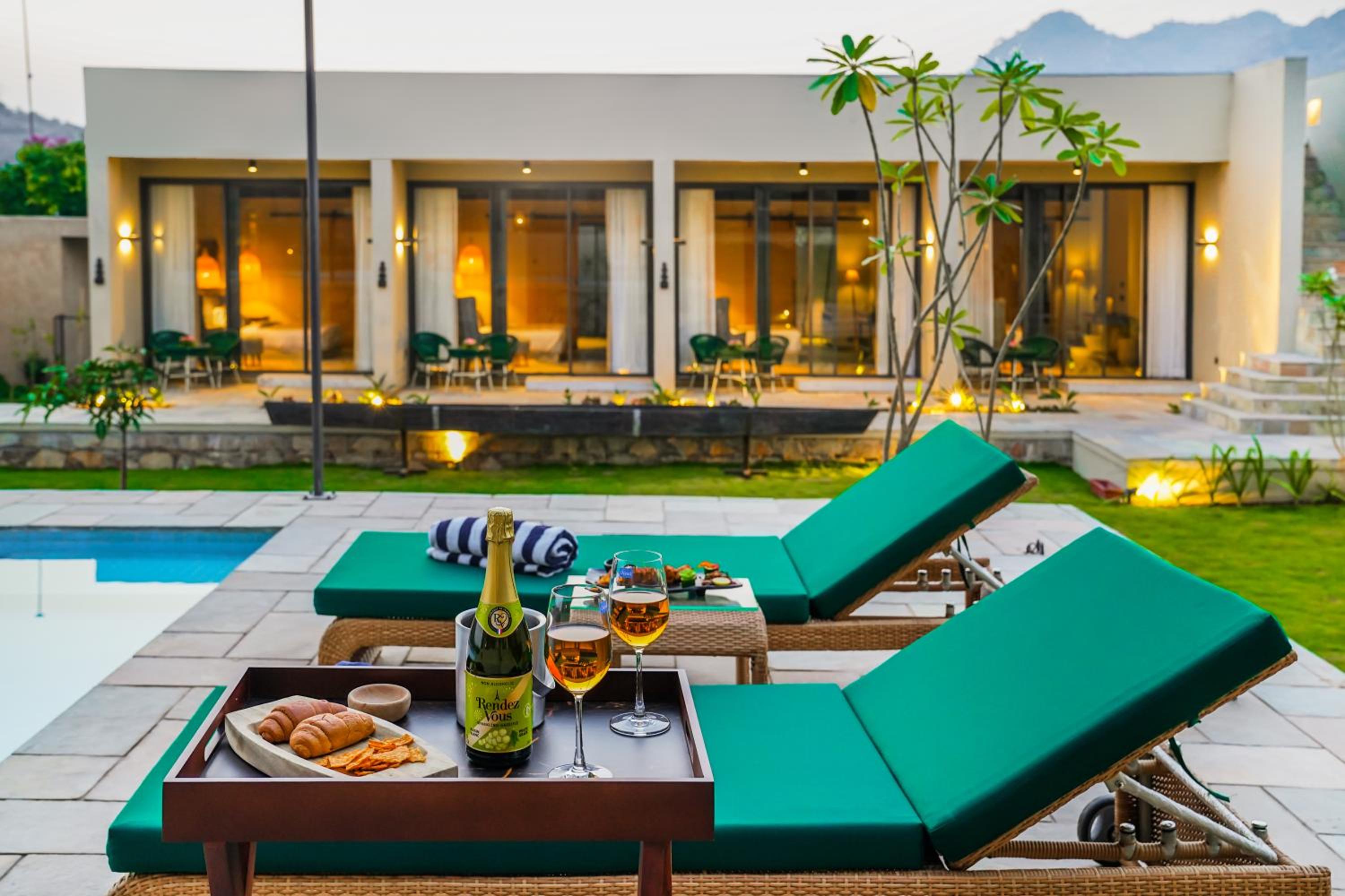 SaffronStays Villa Rohi view 4