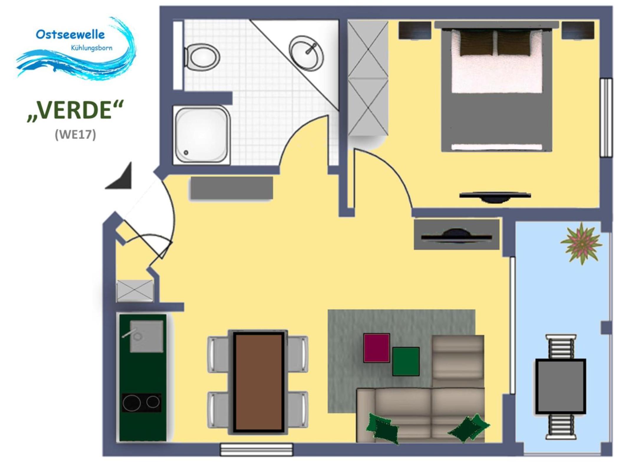 Haus Ostseewelle Wohnung Verde (Whg. 17)