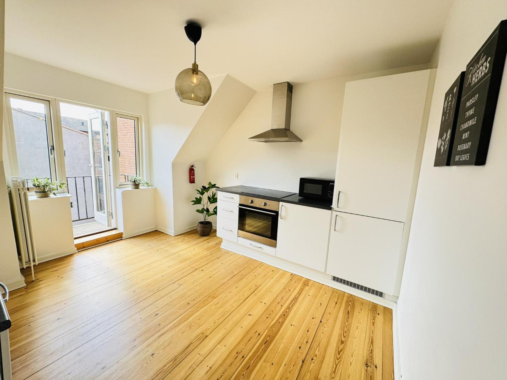 aday - 1 bedroom balcony apartment on the pedestrian street in Randers