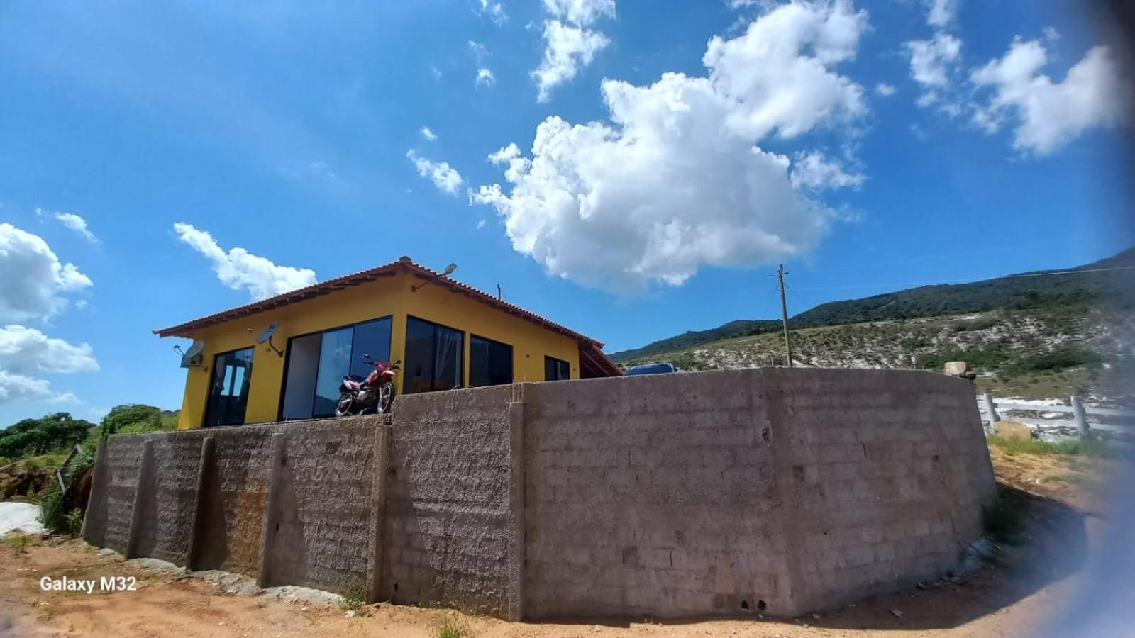 Chalé vista da gruta