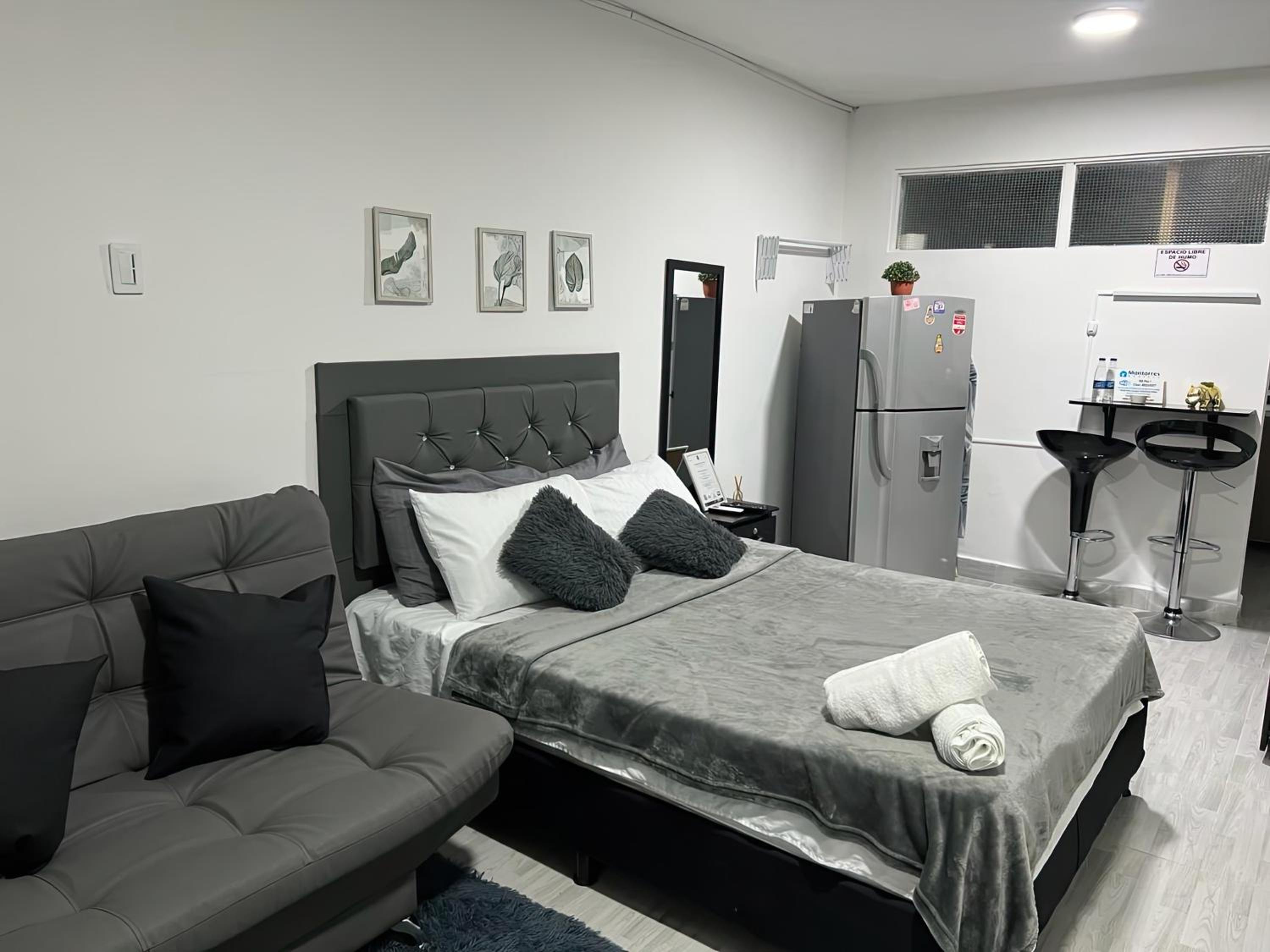 Apartaestudio con Aire Acondicionado, Wifi, TV