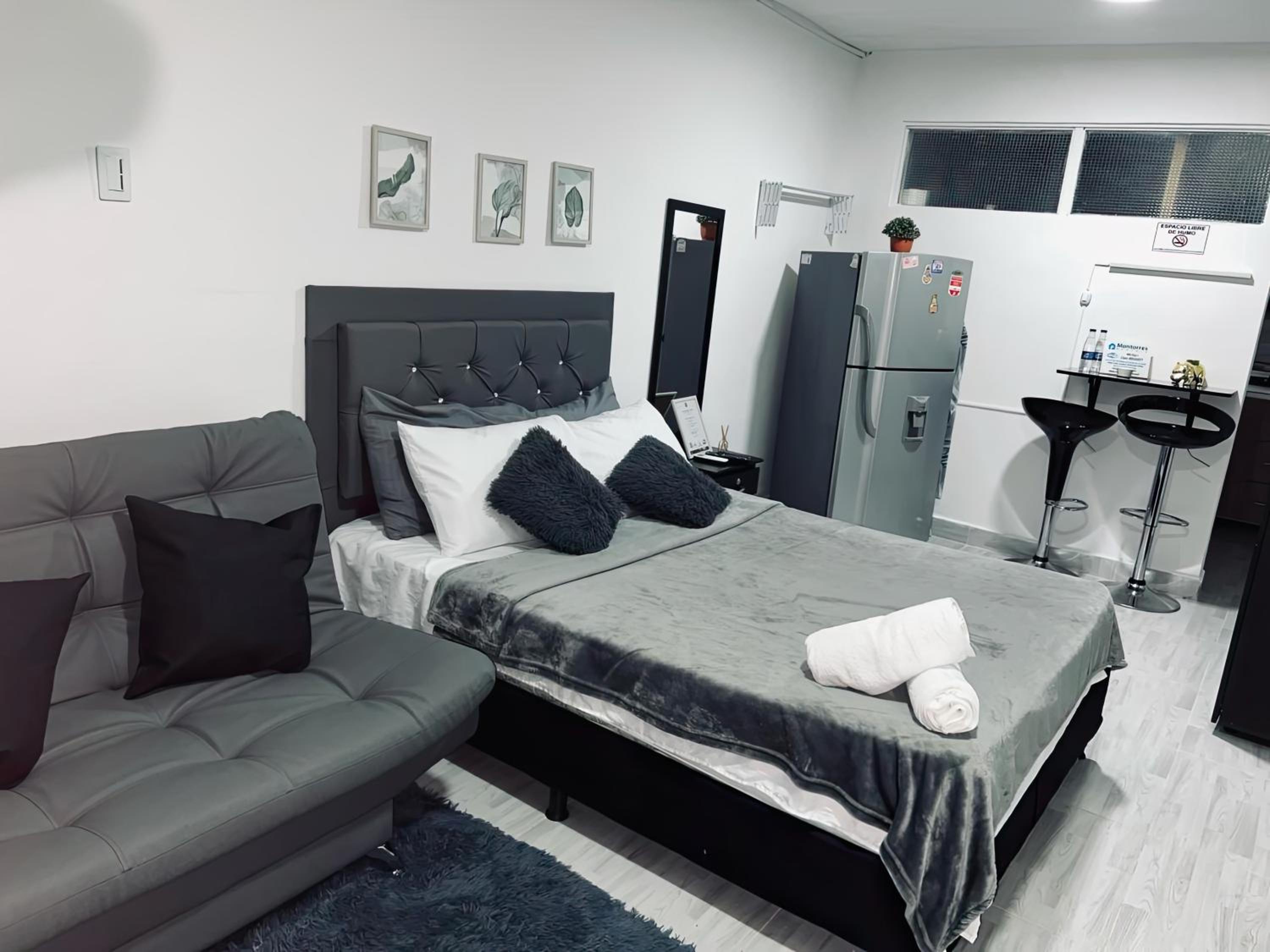 Apartaestudio con Aire Acondicionado, Wifi, TV