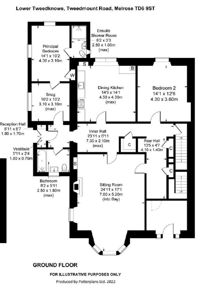 Lower Tweedknowe - ground floor villa Melrose