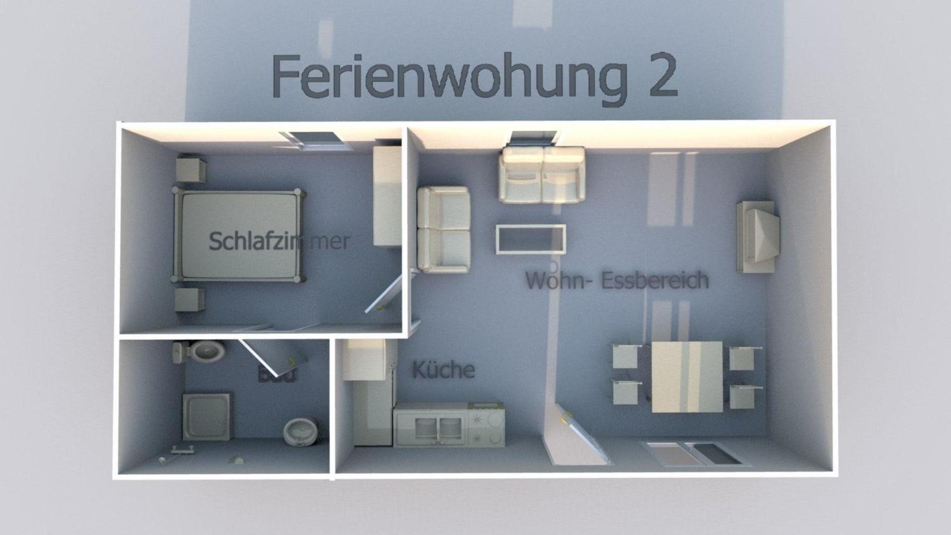Große Ferienwohnung in Pudagla mit Garten, Terrasse und Grill