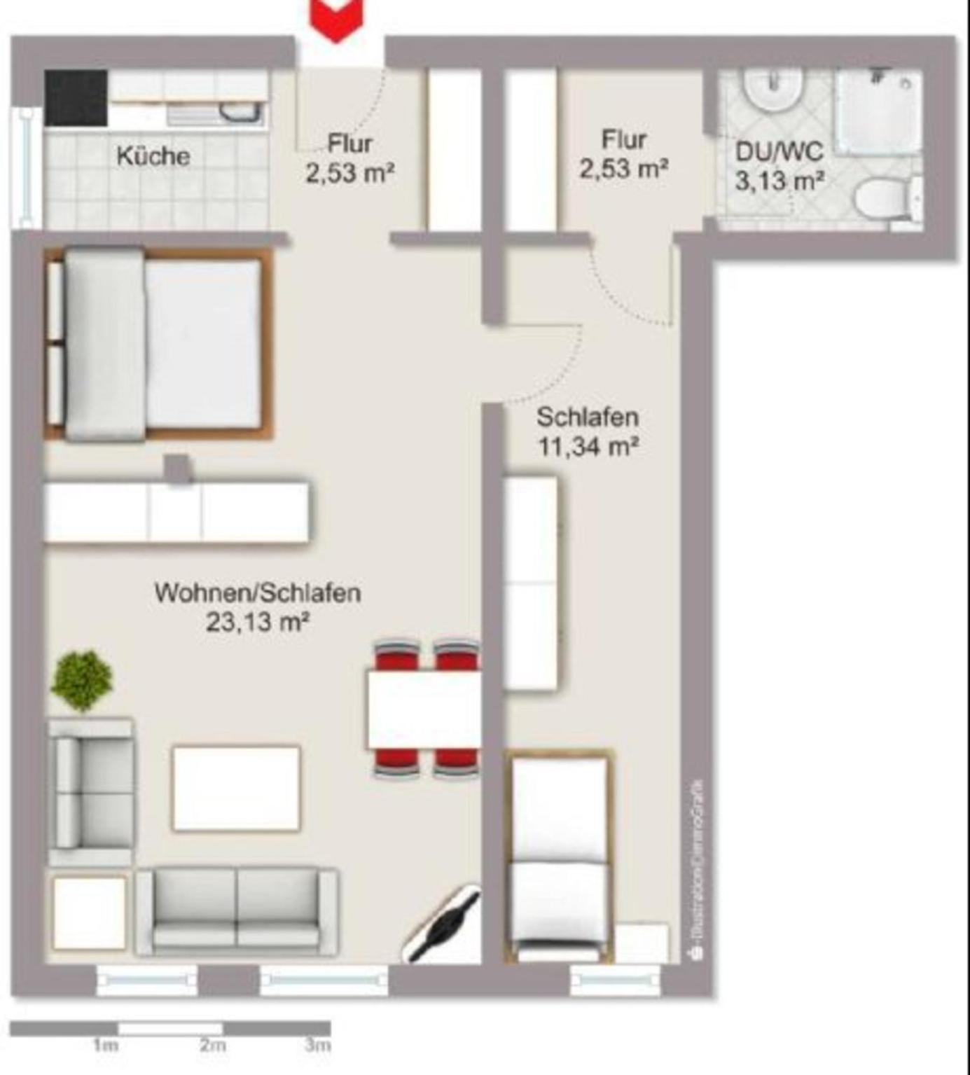 Renovierte Ferienwohnung in Jade
