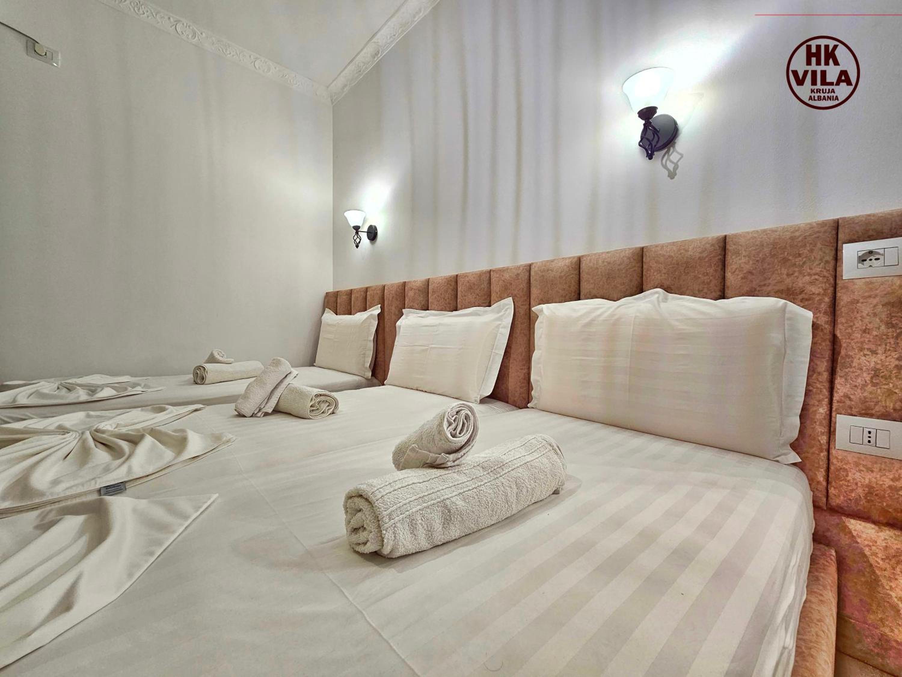 Vila HK is a cozy and welcoming house in the heart of Kruje It offers comfortable accommodation,free public parking nearby,and breakfast included,ensuring 