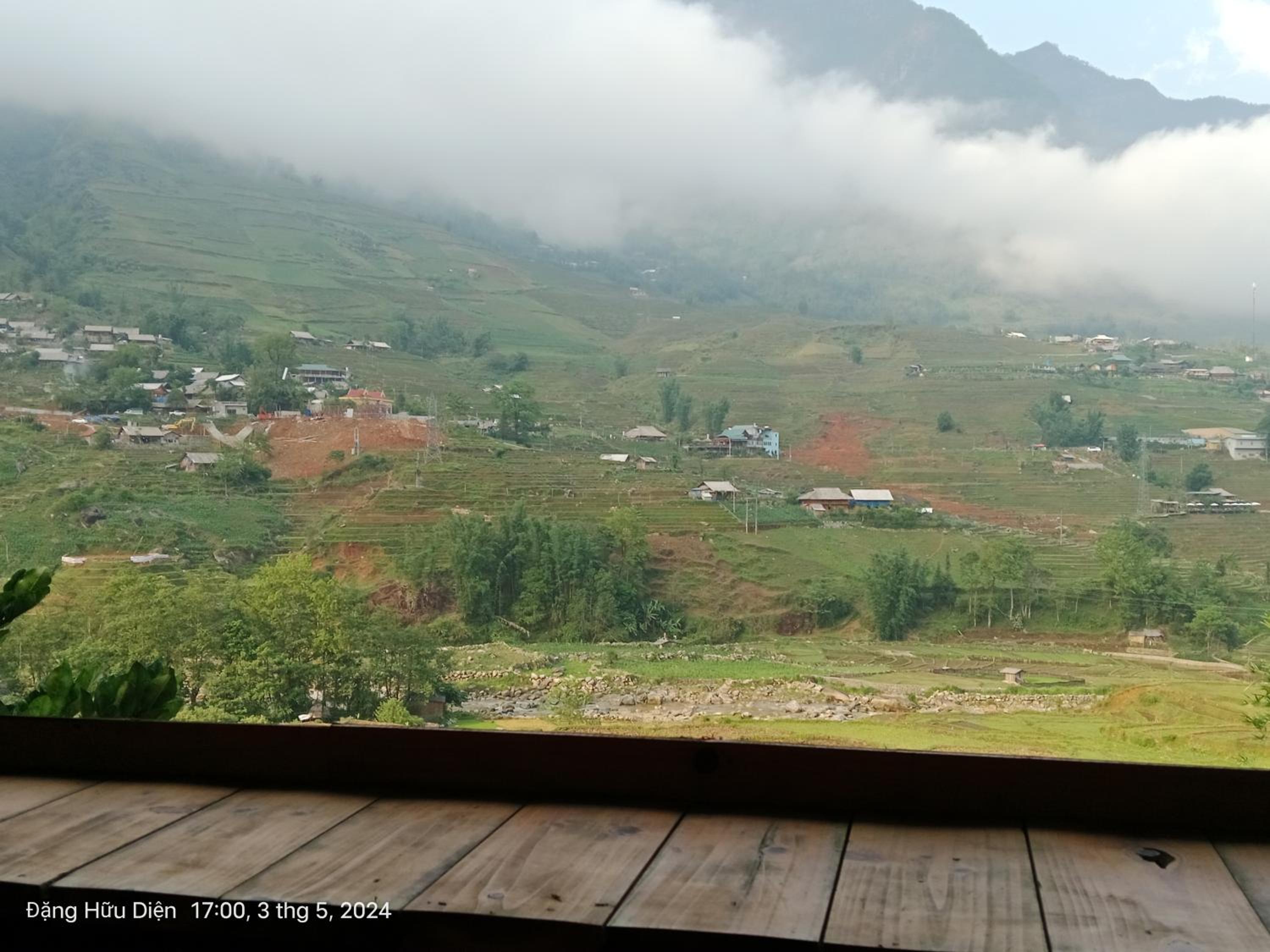 Sapa rice field view view 2