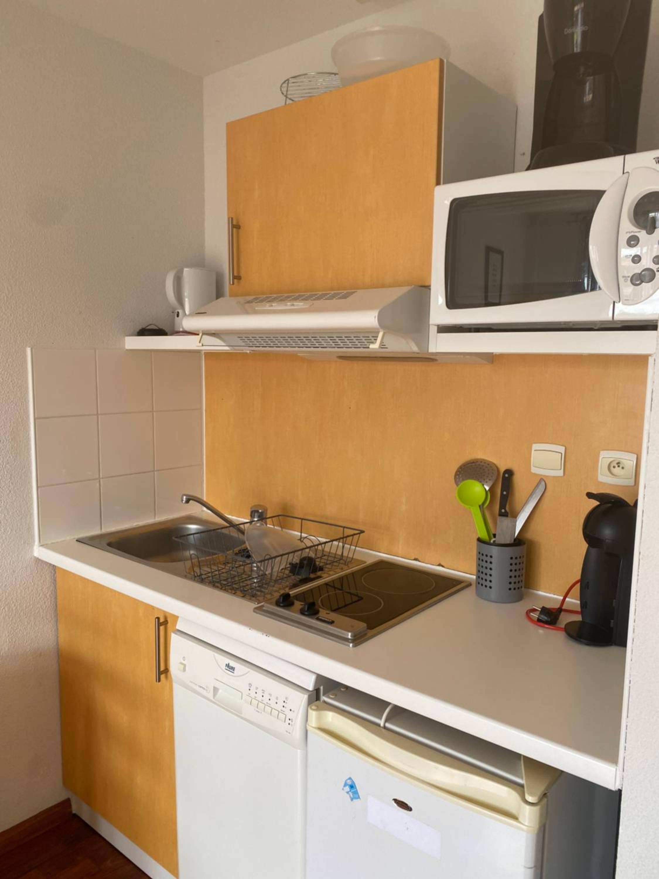 Maisonnette avec terrasse village vacances, Draps en option