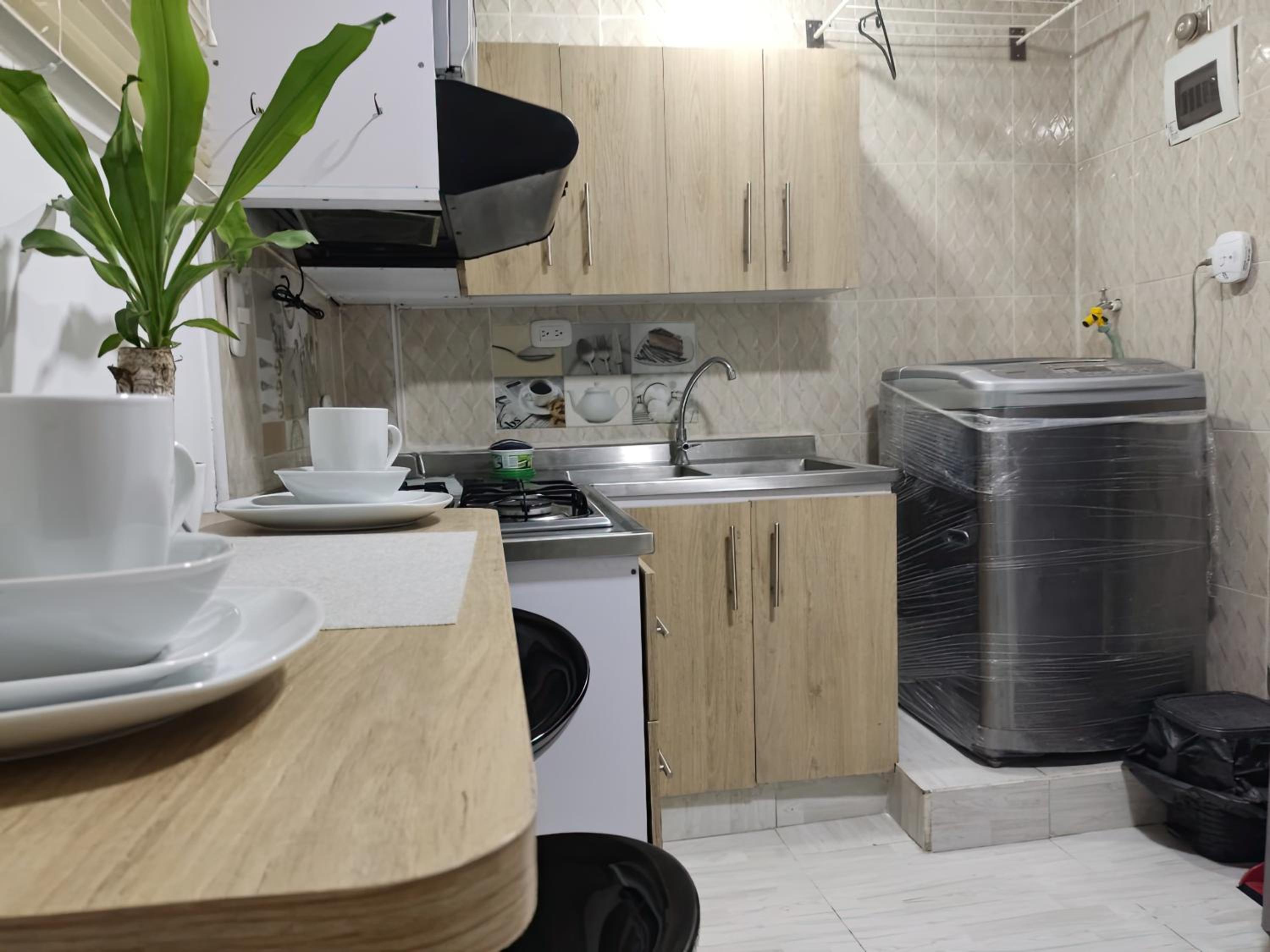 Apartaestudio con Aire Acondicionado, Wifi, TV