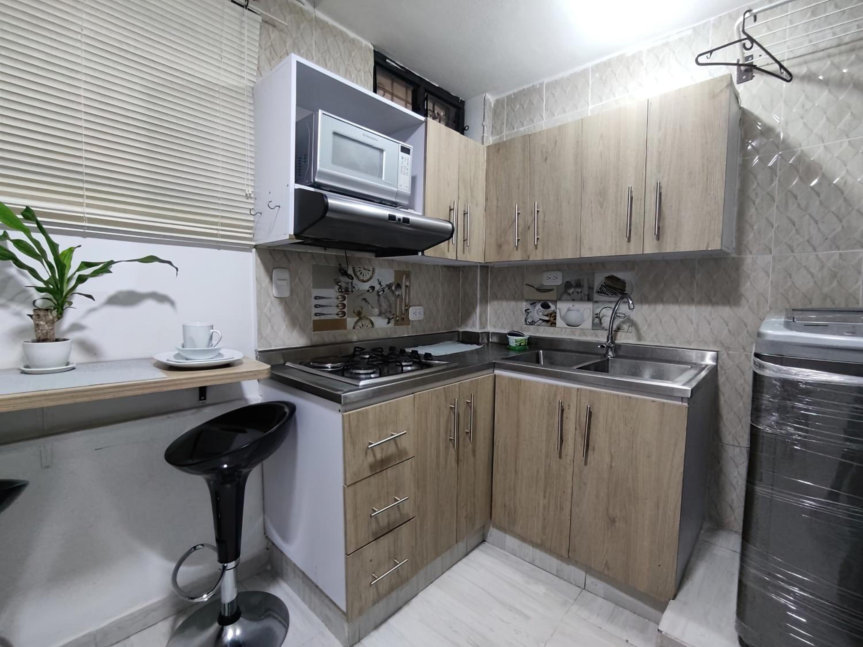 Apartaestudio con Aire Acondicionado, Wifi, TV