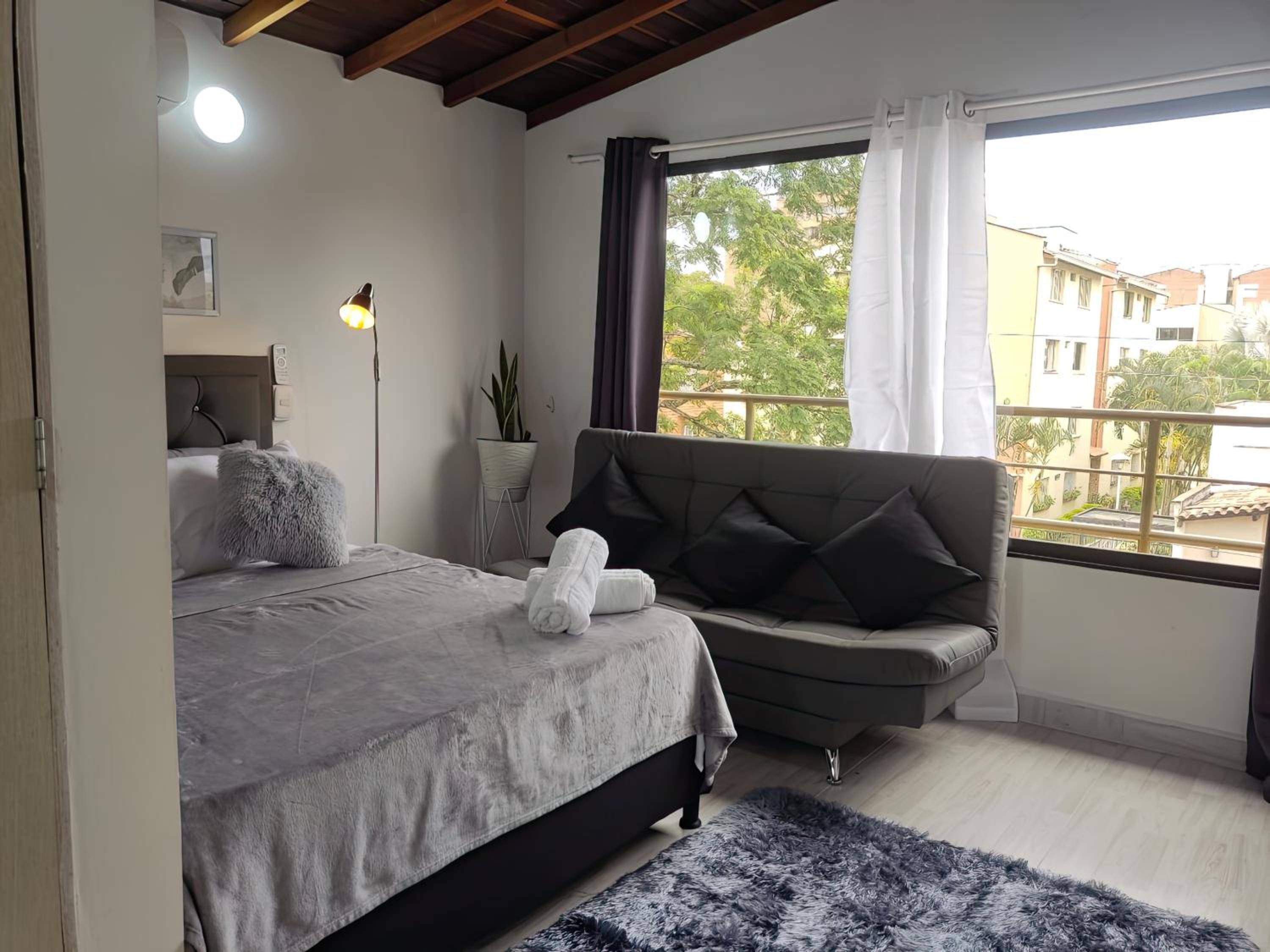 Apartaestudio con Aire Acondicionado, Wifi, TV