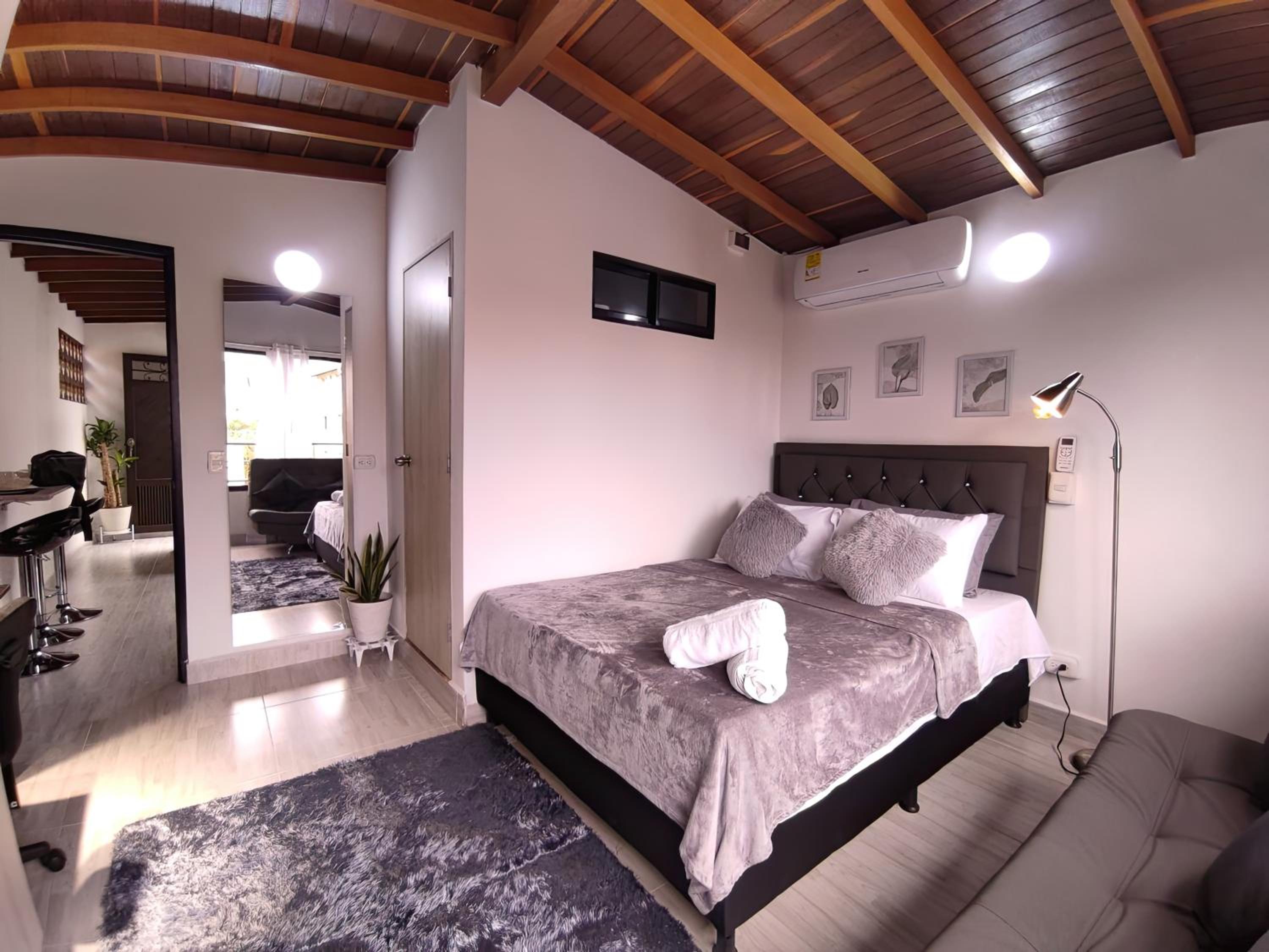 Apartaestudio con Aire Acondicionado, Wifi, TV