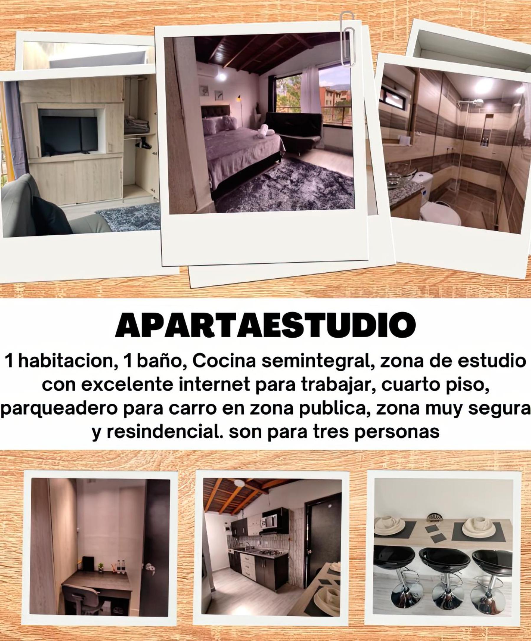 Apartaestudio con Aire Acondicionado, Wifi, TV