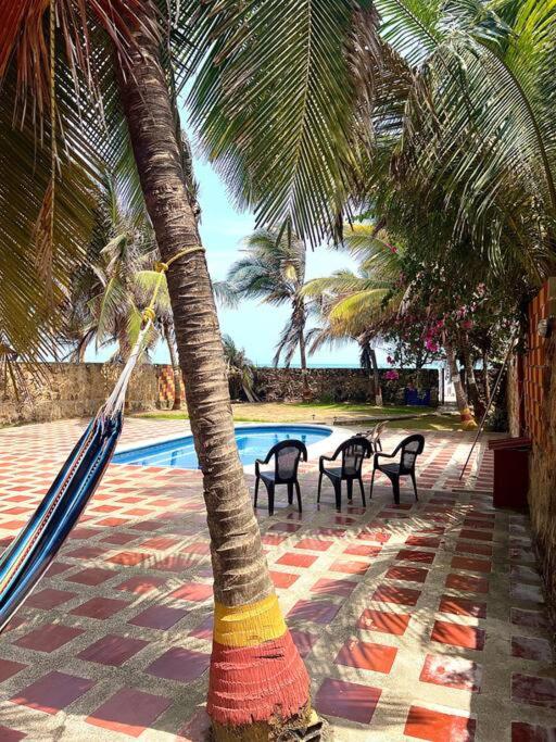Cabaña Con Piscina Frente Al Mar