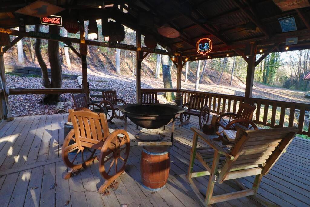 Amazing Cabin fireplace and stream #11 view 3