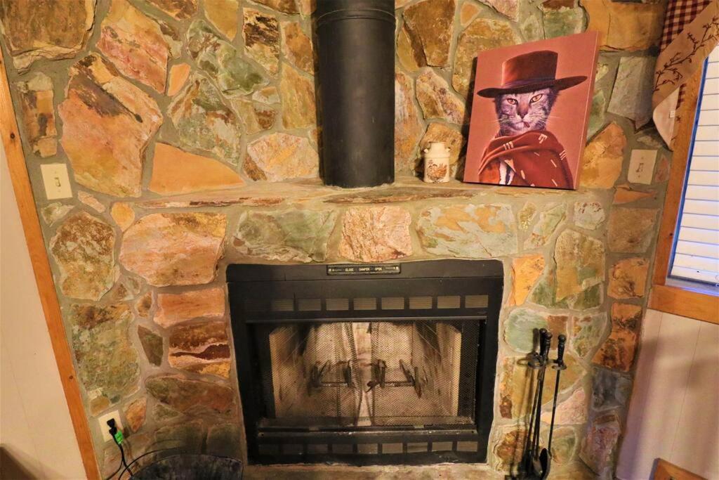 Amazing Cabin fireplace and stream #11 view 4