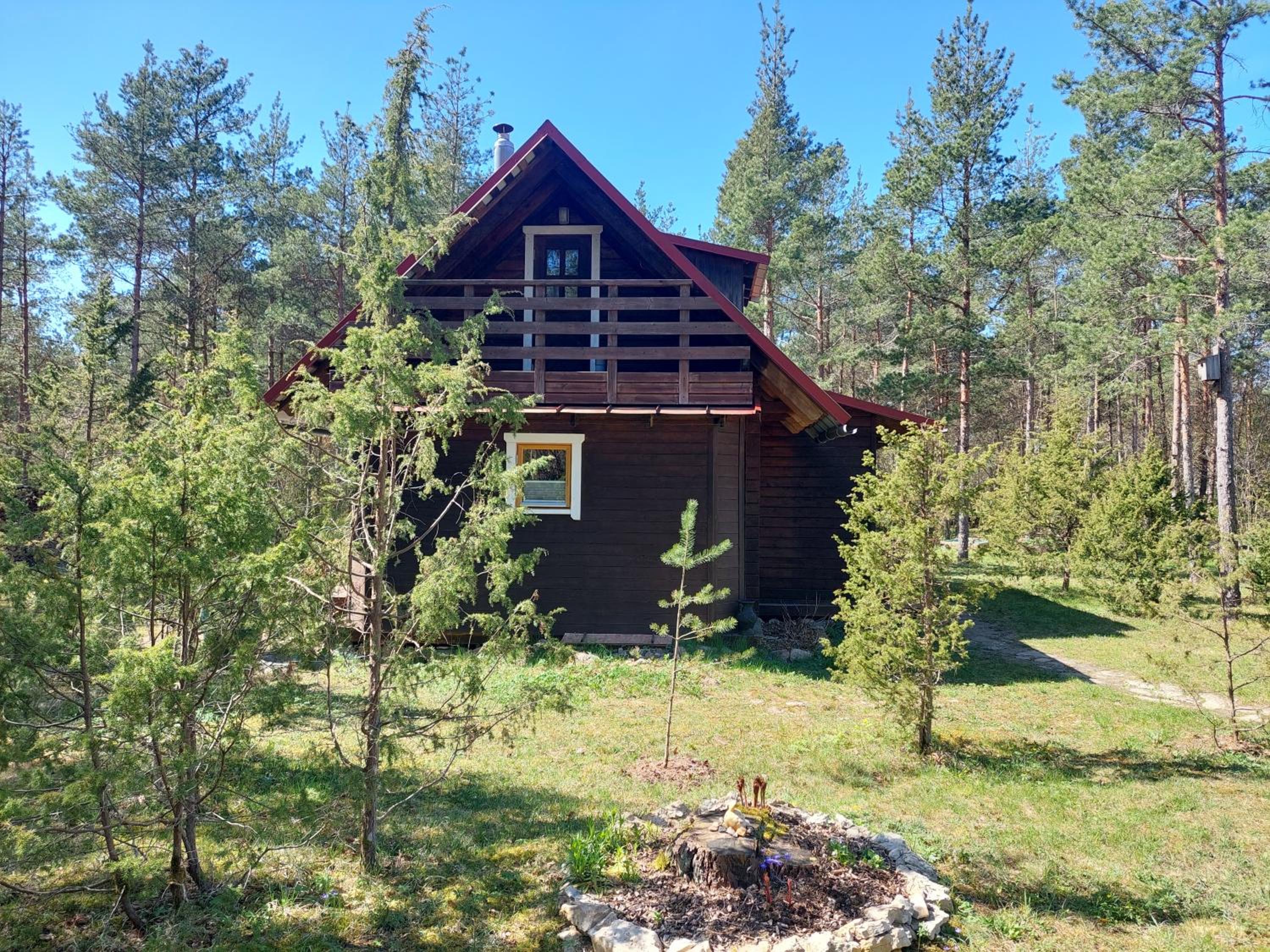 Sinilille suvemaja saunaga