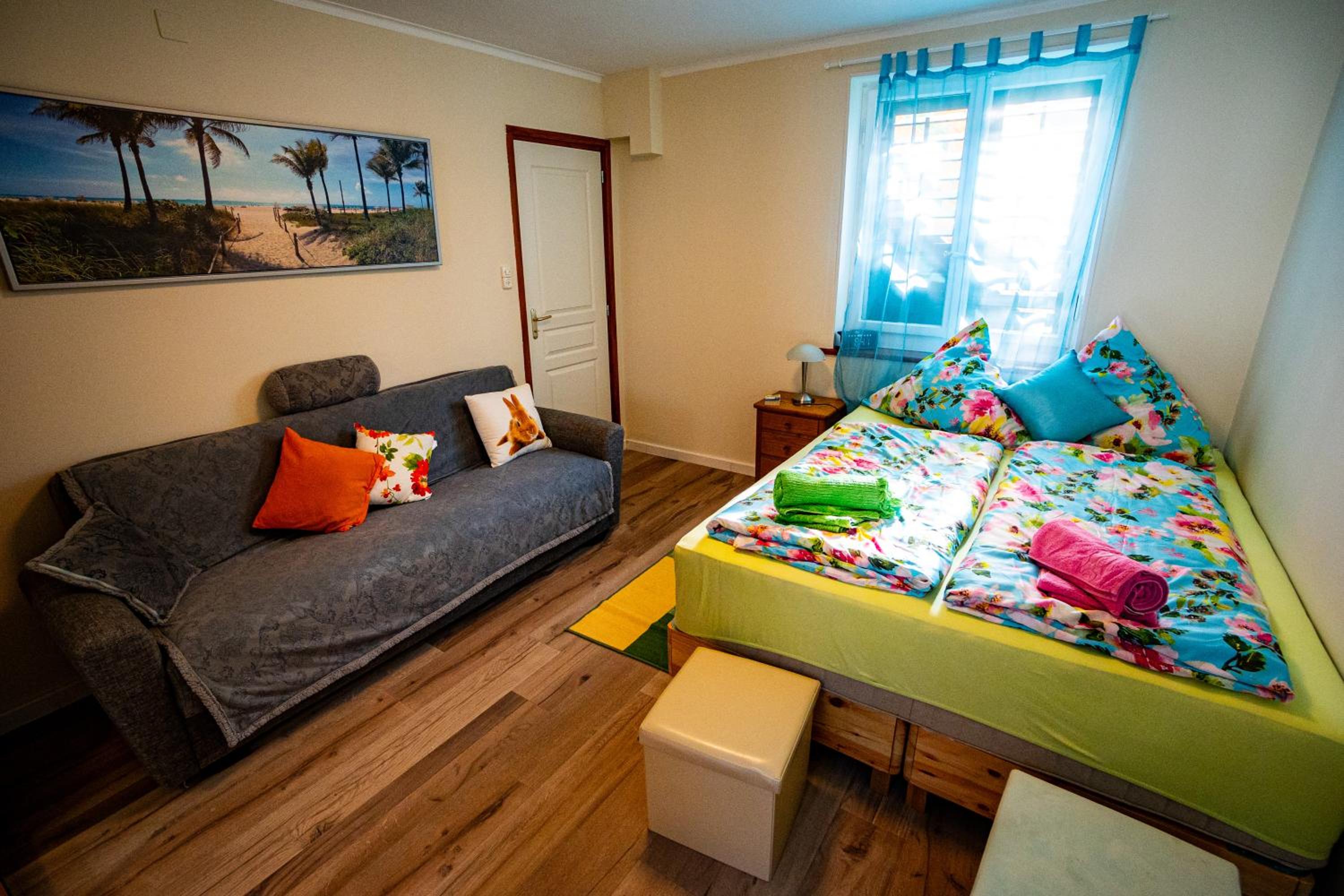 Gemütliche Wohnung mit Terasse und Feuerstelle