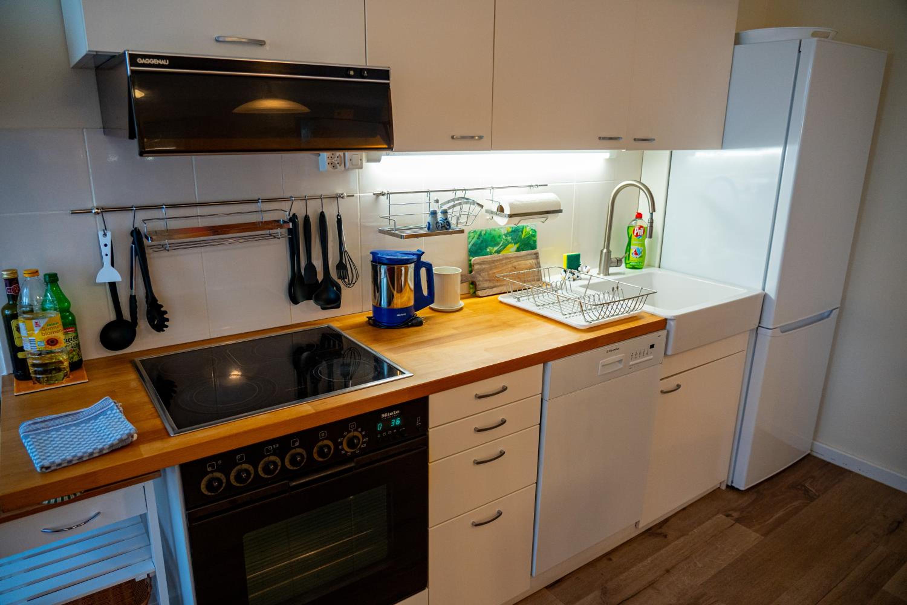 Gemütliche Wohnung mit Terasse und Feuerstelle