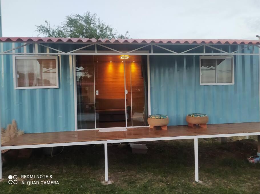 Casa Container Azul.