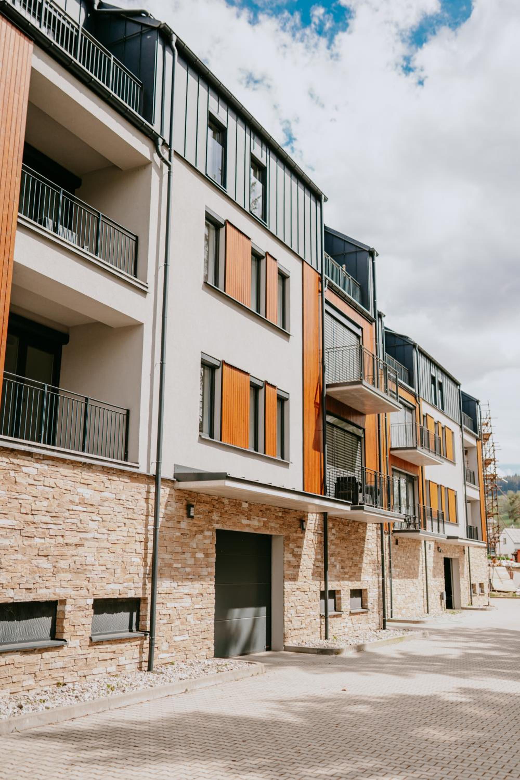 Apartmán v centru Železné Rudy se zahrádkou