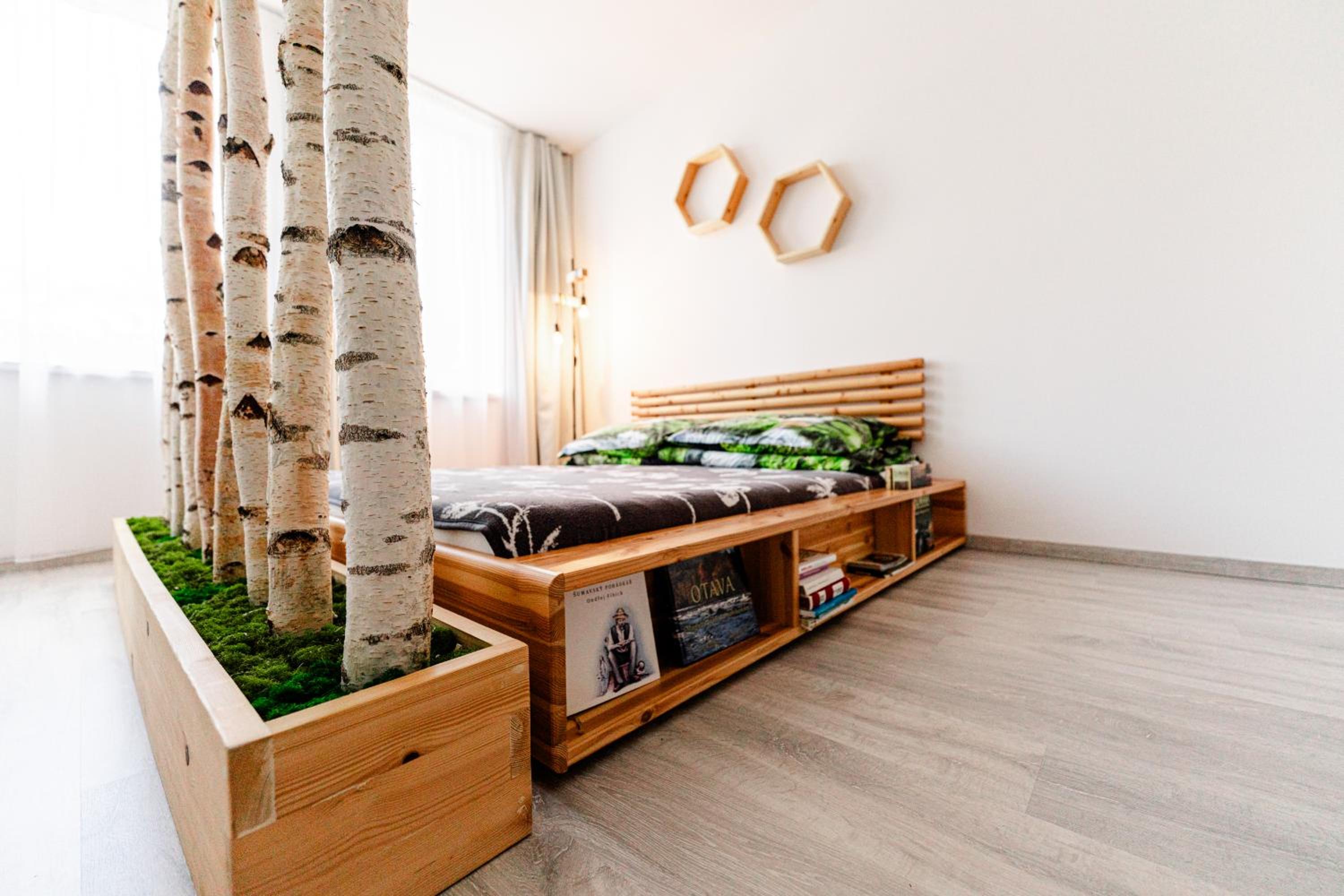 Apartmán v centru Železné Rudy se zahrádkou