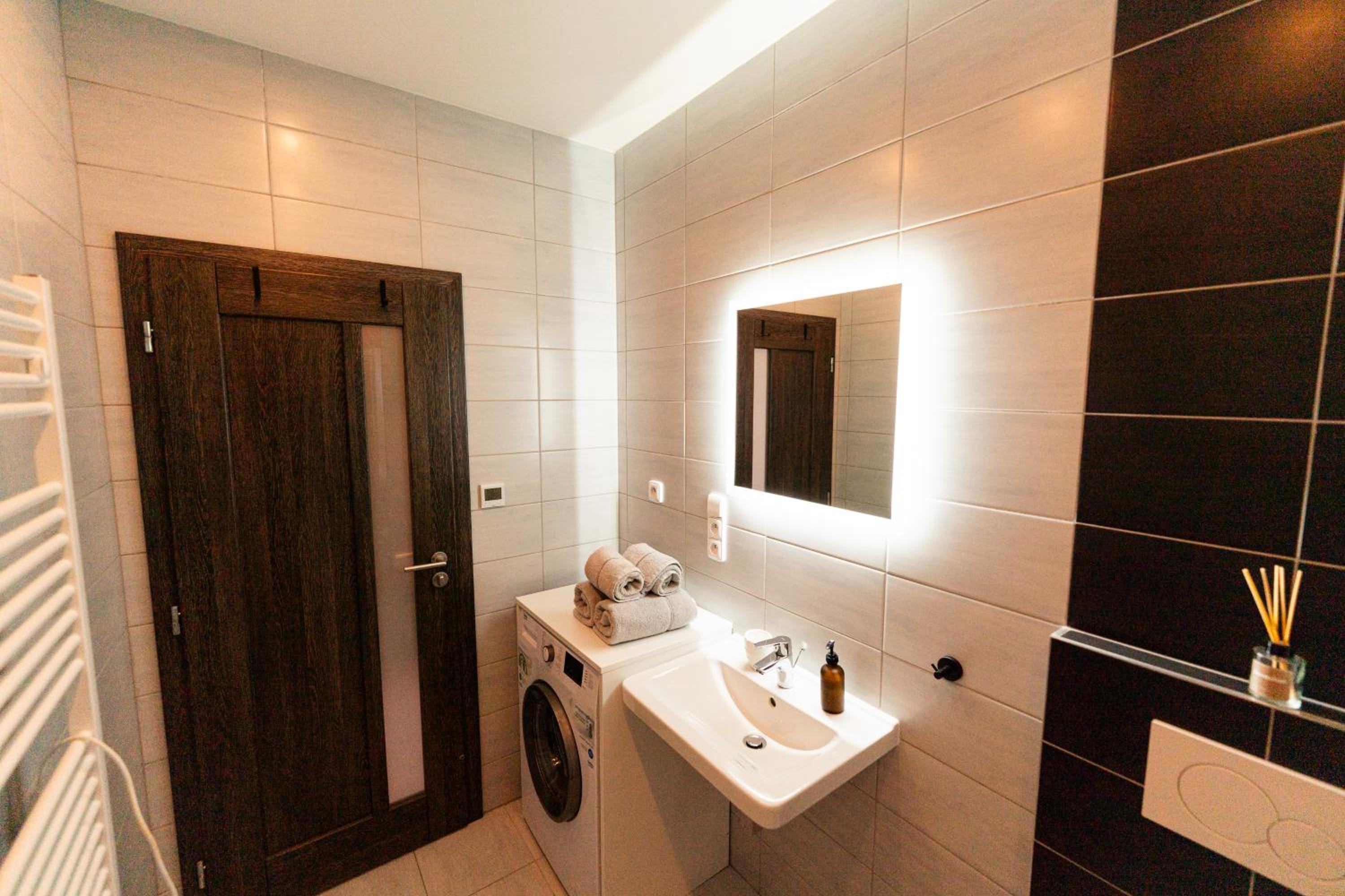 Apartmán v centru Železné Rudy se zahrádkou