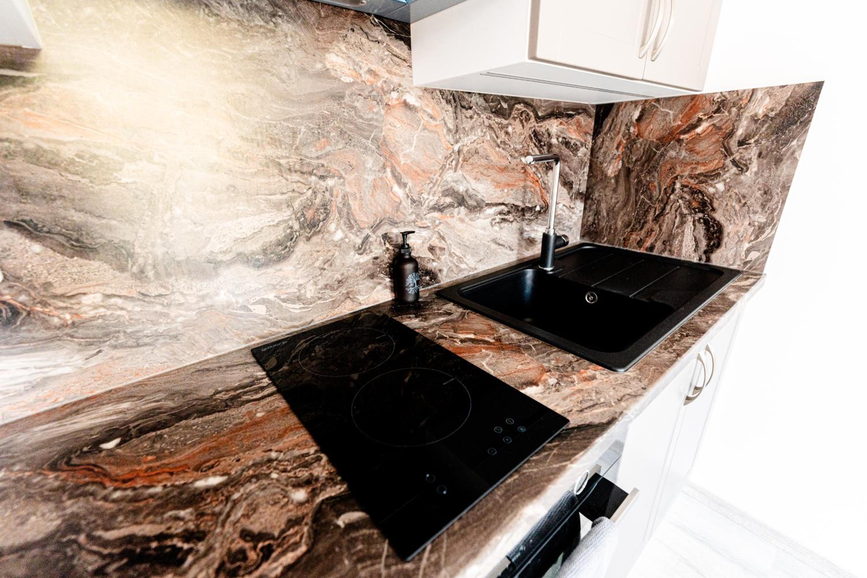 Apartmán v centru Železné Rudy se zahrádkou