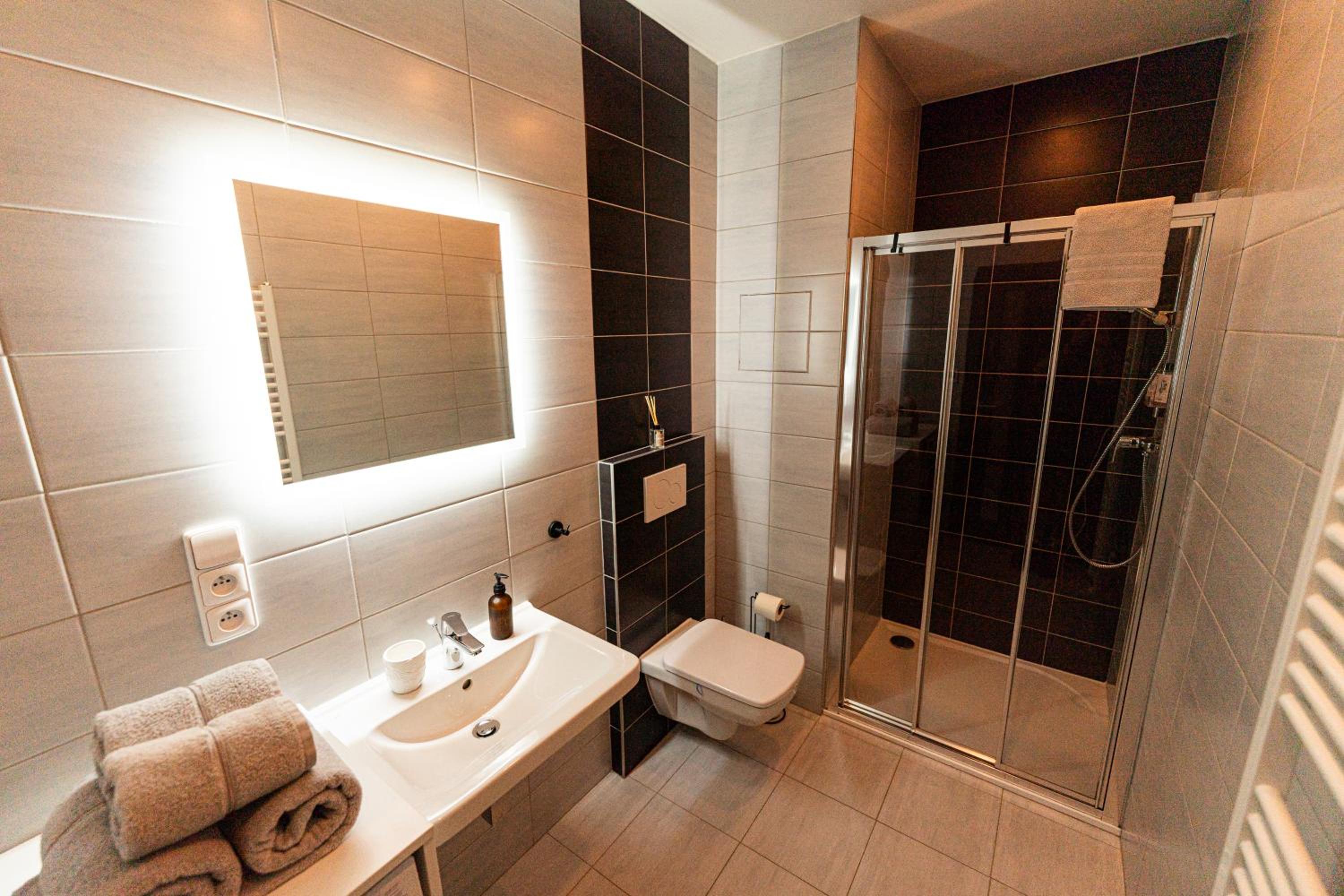 Apartmán v centru Železné Rudy se zahrádkou