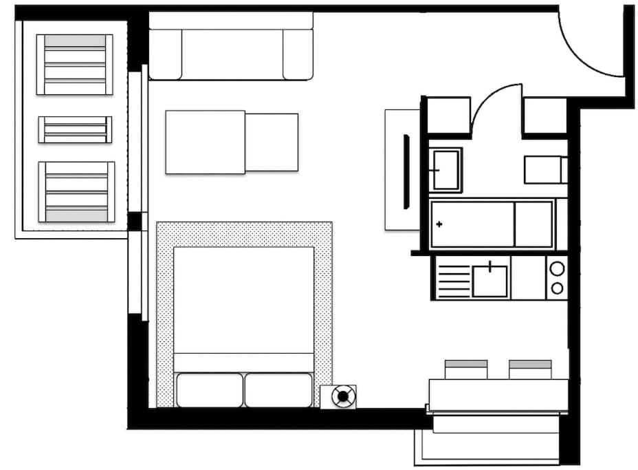 Amazing studio in the city centre (Art 12)