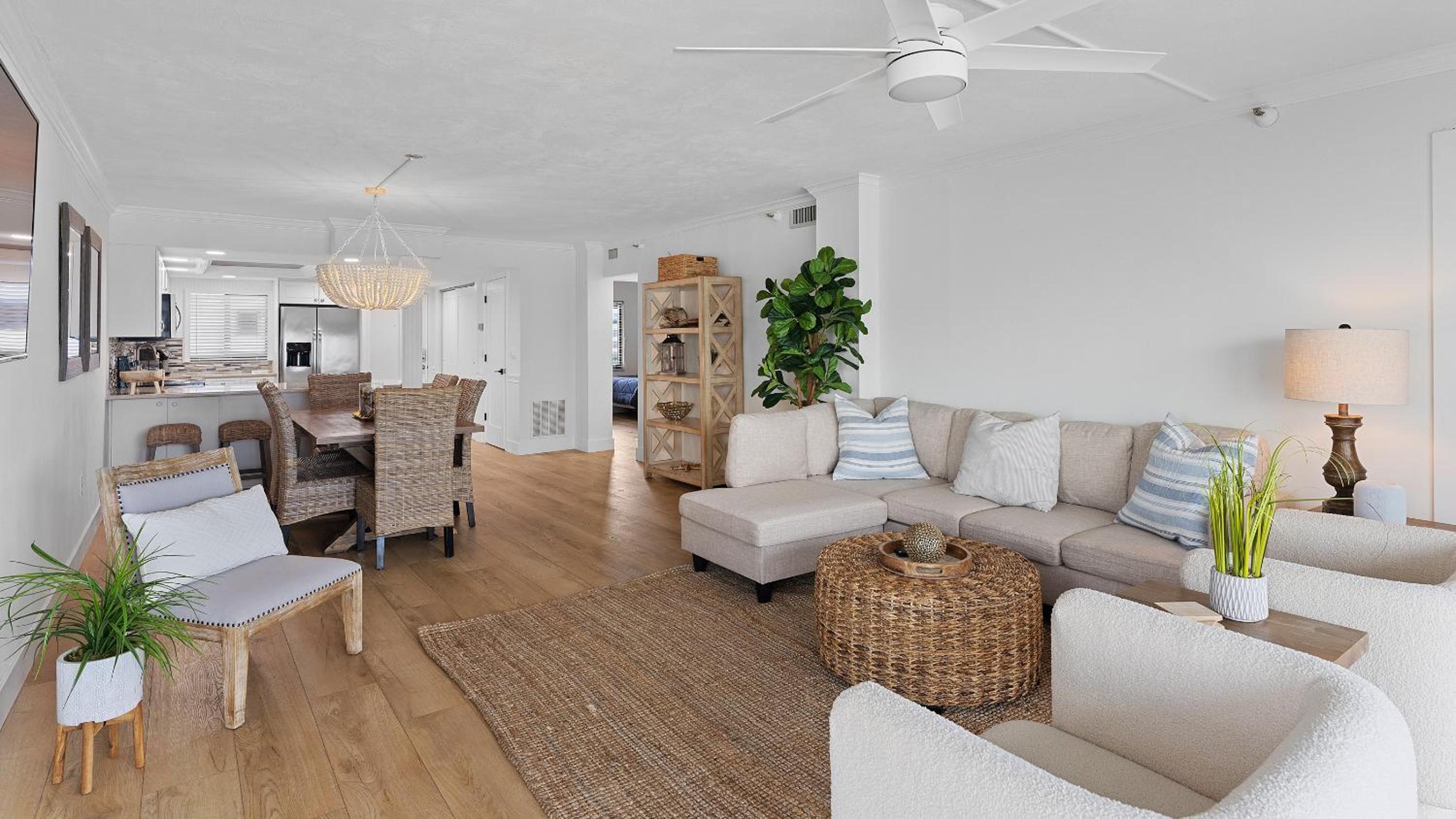 Spectacular views from this oceanfront property located on the no-drive beach!