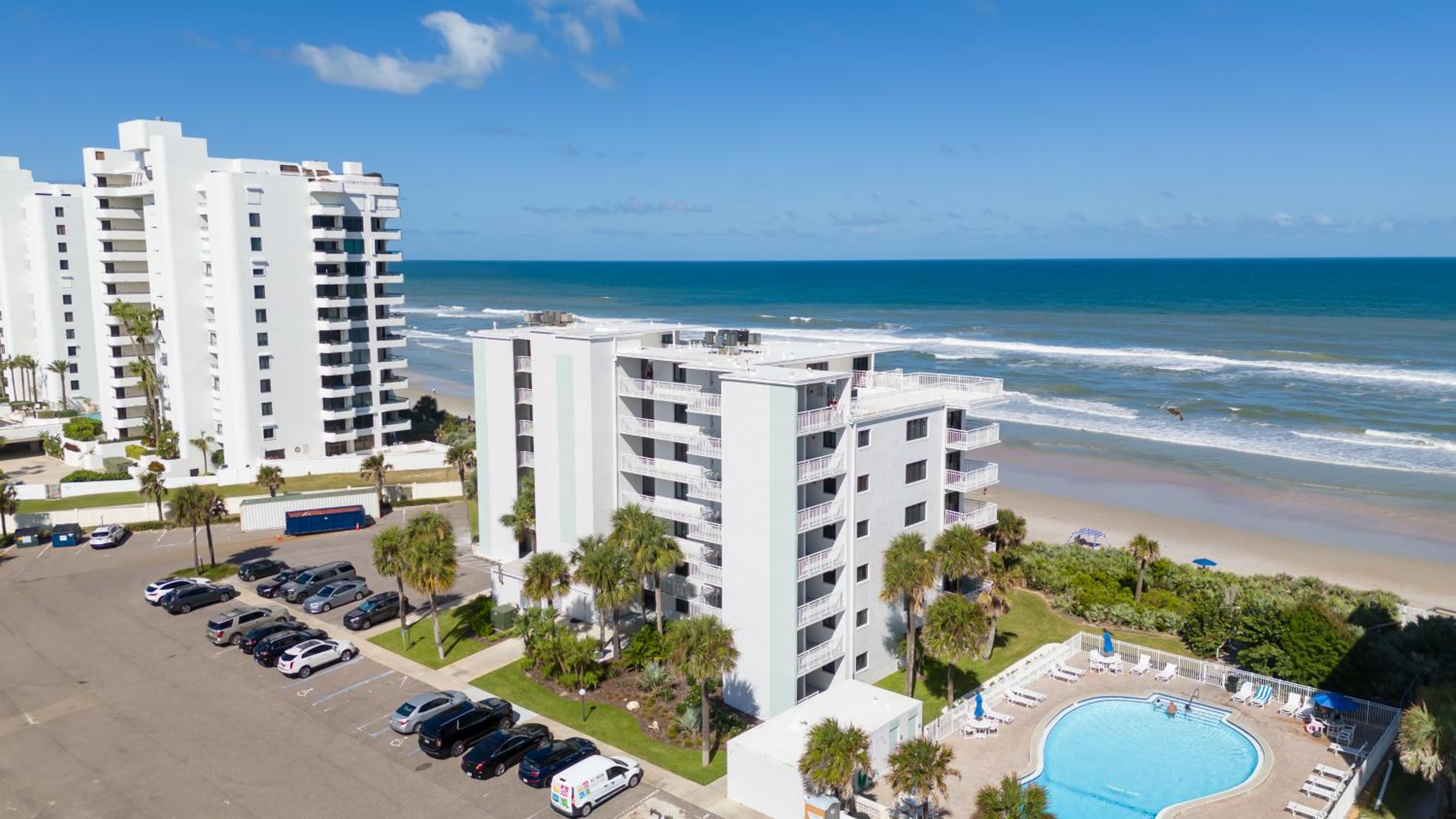 Spectacular views from this oceanfront property located on the no-drive beach!