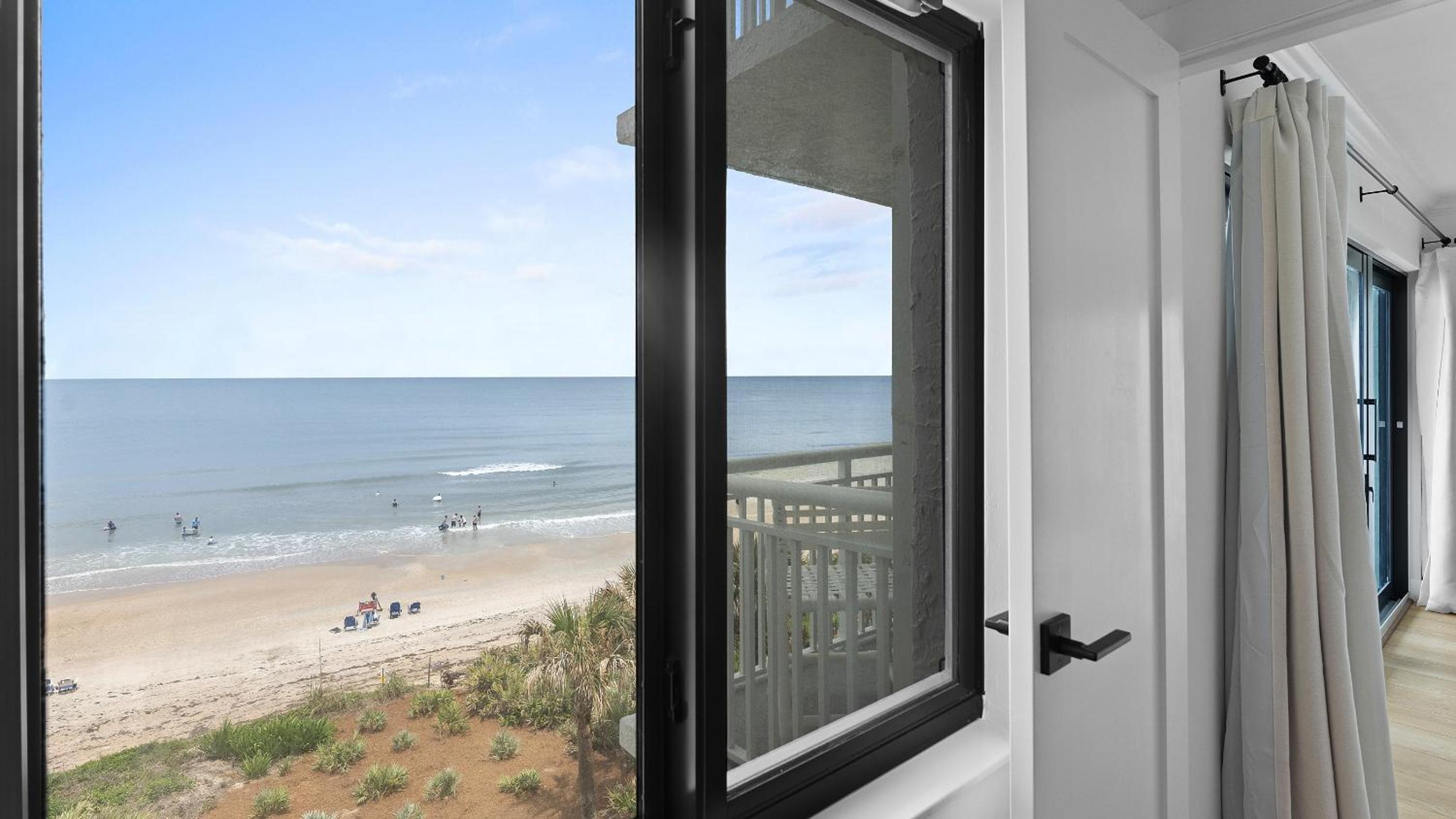 Spectacular views from this oceanfront property located on the no-drive beach!