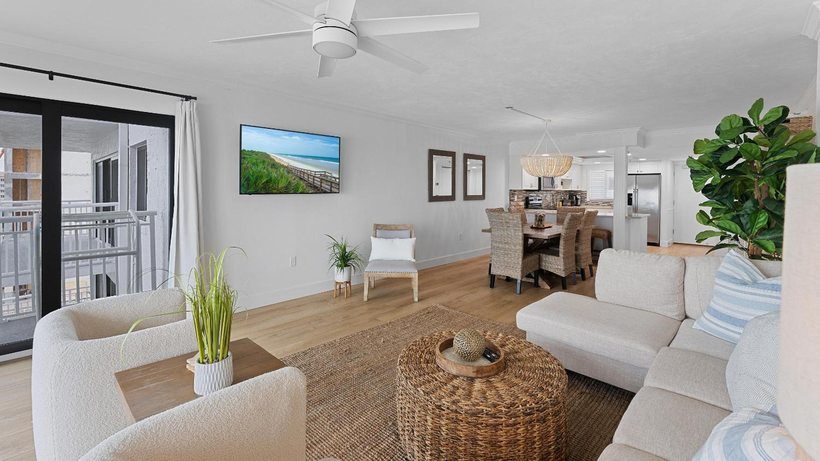 Spectacular views from this oceanfront property located on the no-drive beach!