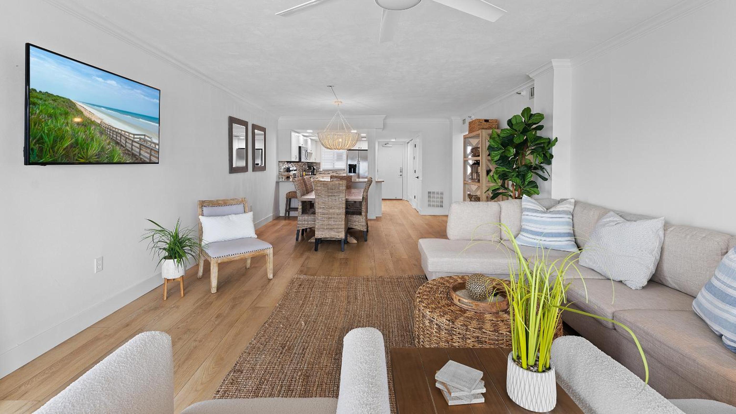 Spectacular views from this oceanfront property located on the no-drive beach!
