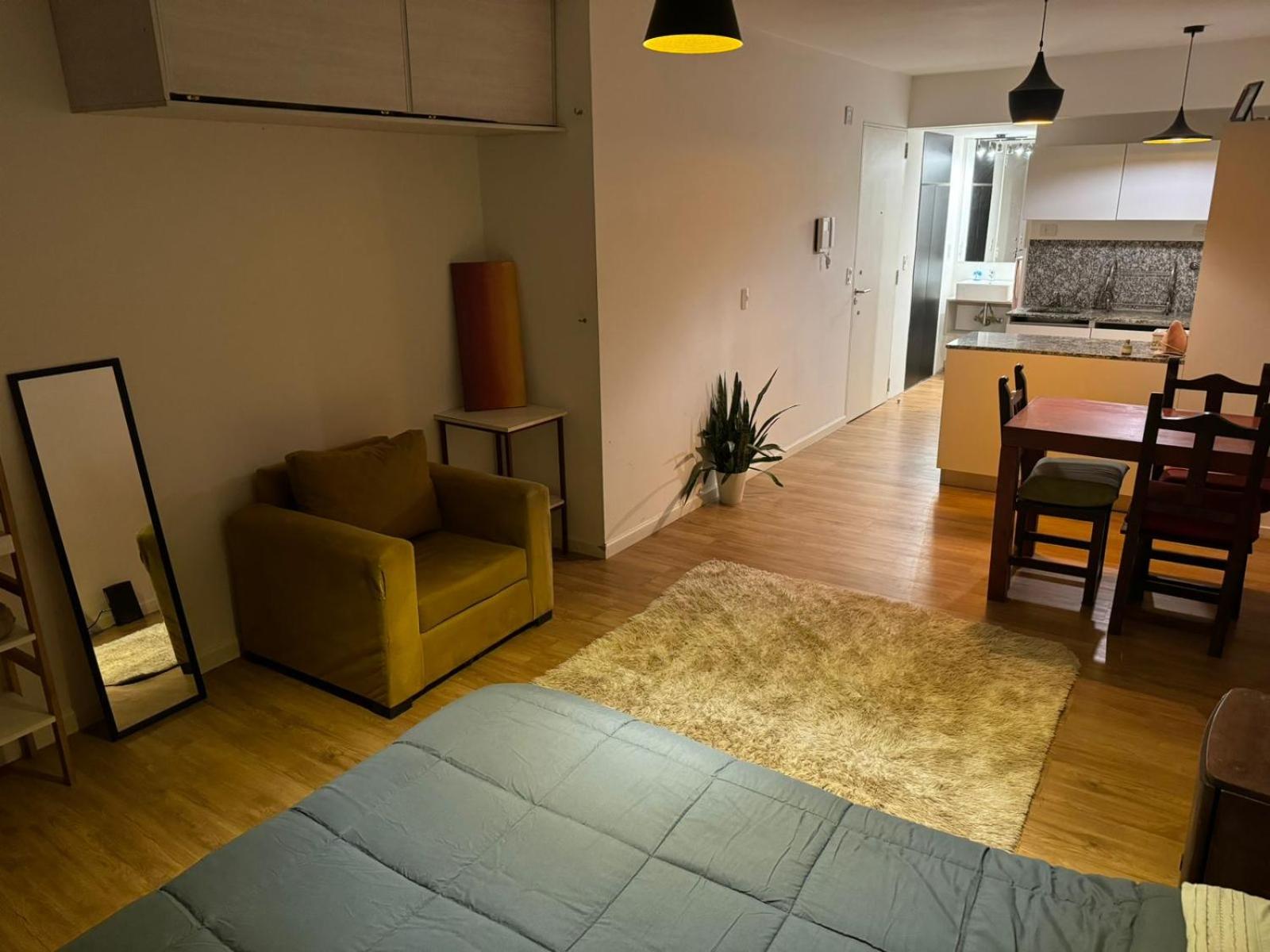 Apartment with balcony, garden and parrilla